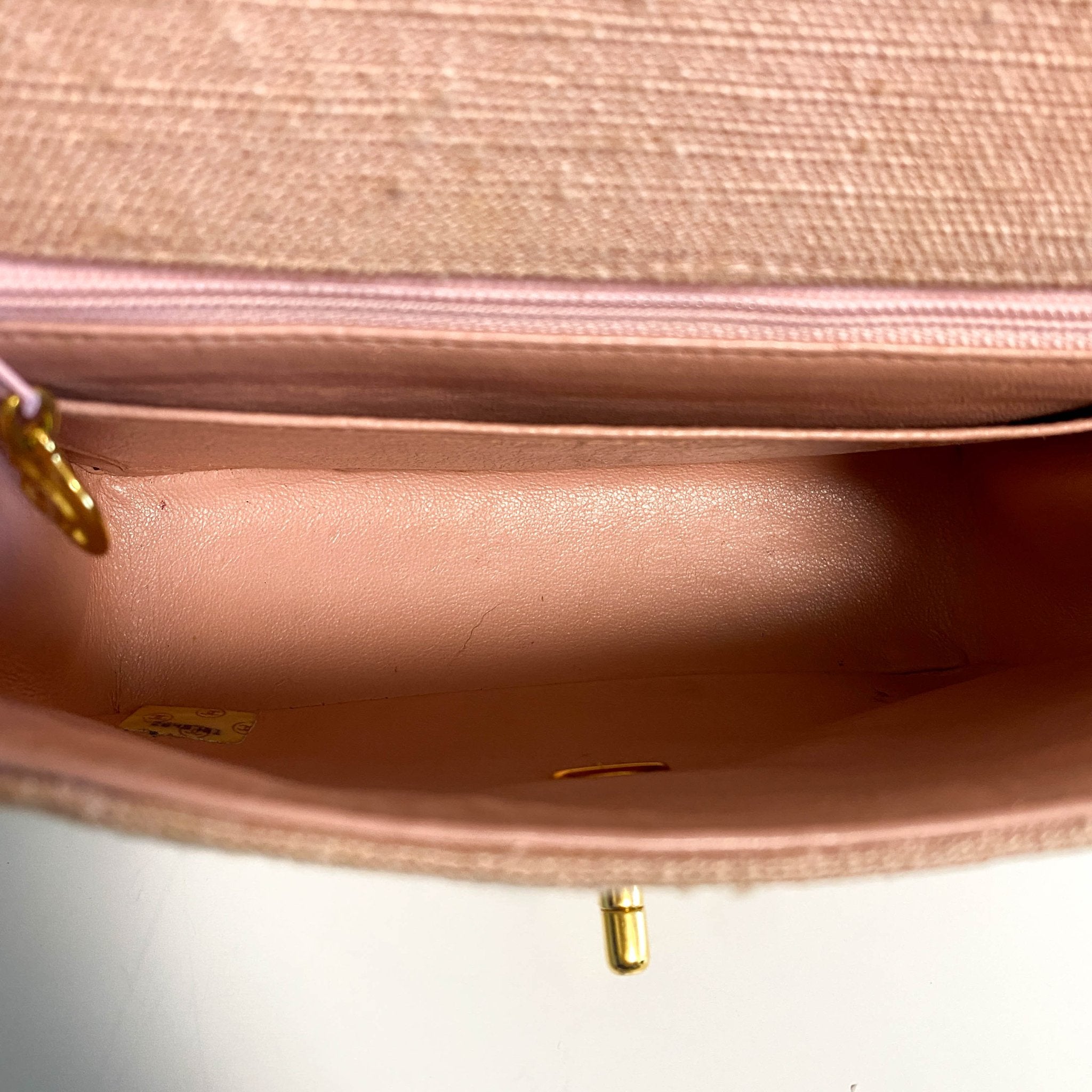 CHANEL Cotton Timeless Classic Quilted Single Flap Chain Crossbody Bag Neutral Pink, in , Sold by HIVE PRELOVED - Crossbody bags, Mini bags,