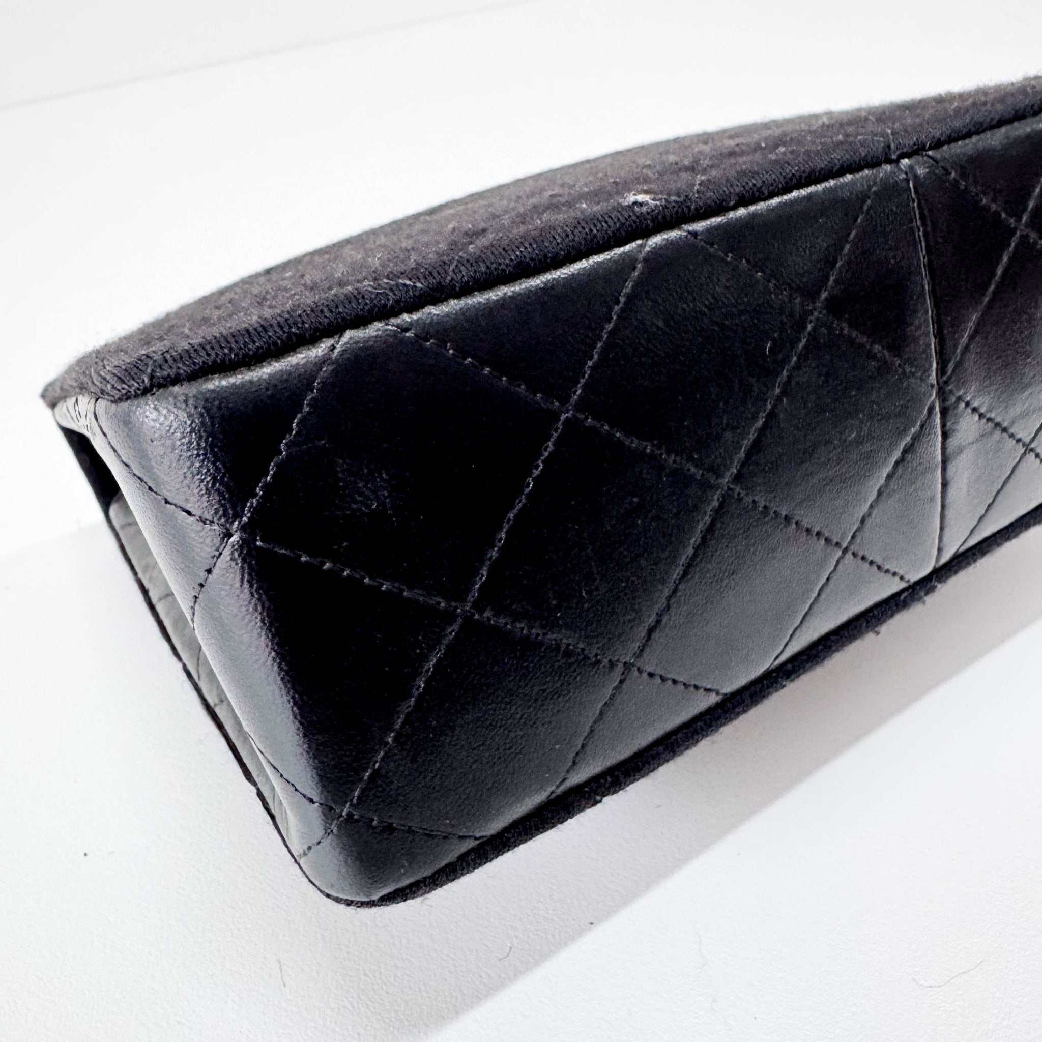 CHANEL Cotton Timeless Classic Quilted Single Flap Shoulder Bag Chain Gold Hardwar in  Sold by HIVE PRELOVED - Crossbody bag