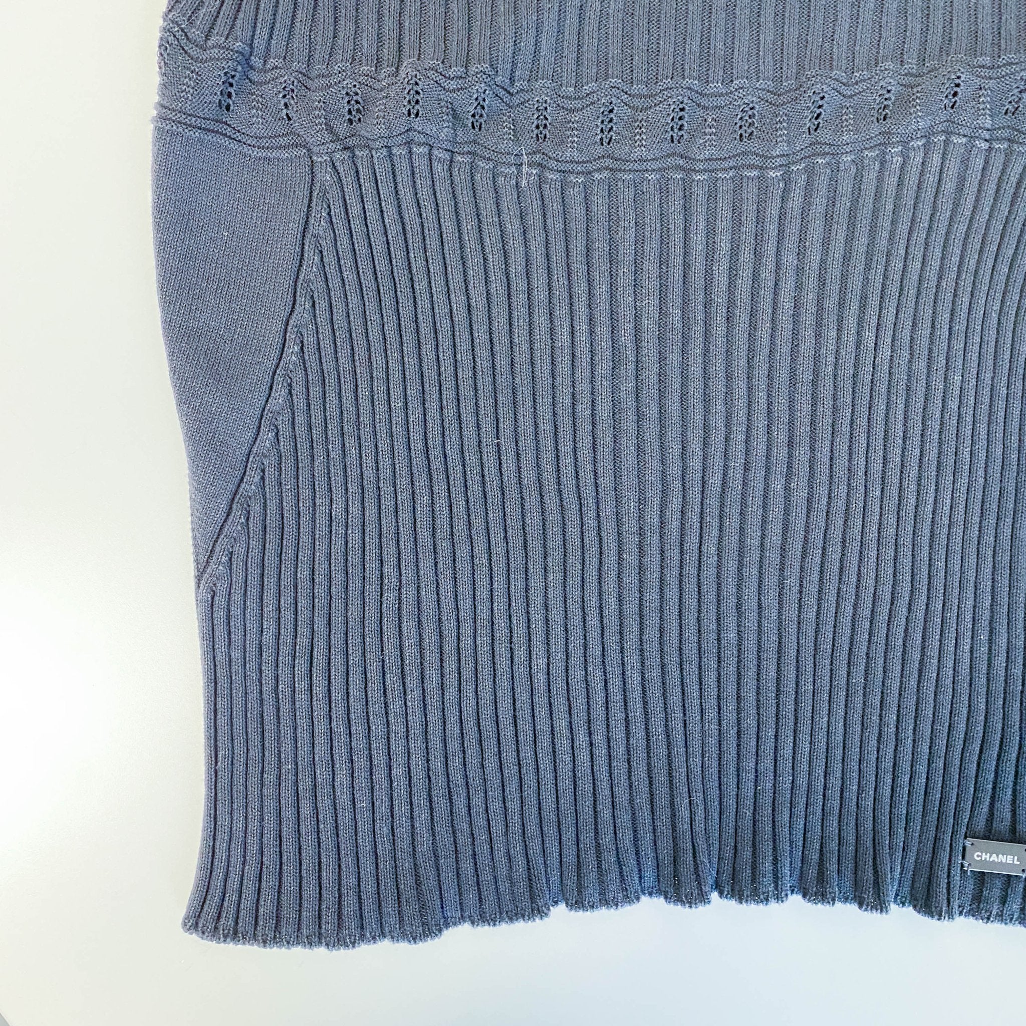 CHANEL Cotton Top Vest Black 42, in , Sold by HIVE PRELOVED - Tops, ,