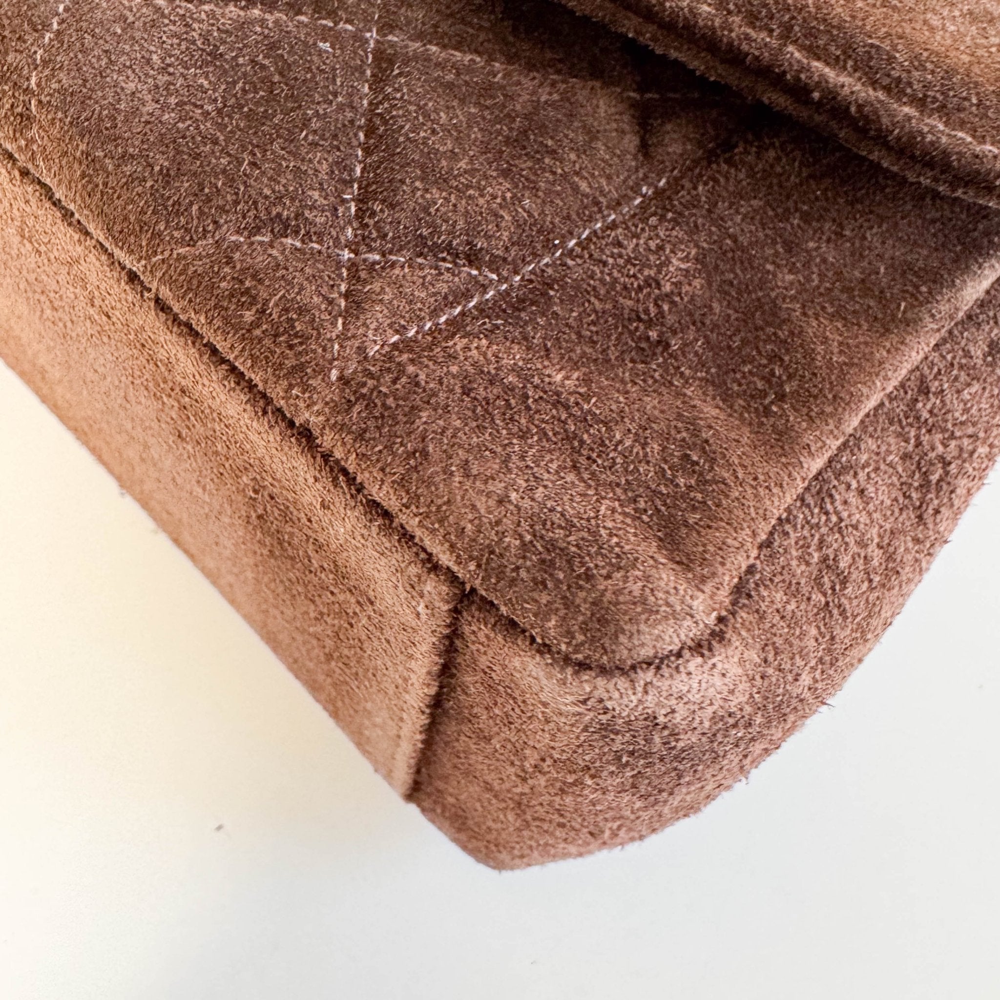 CHANEL Diana Brown Suede Quilted Single Flap Shoulder Bag, in , Sold by HIVE PRELOVED - Shoulder Bags, ,