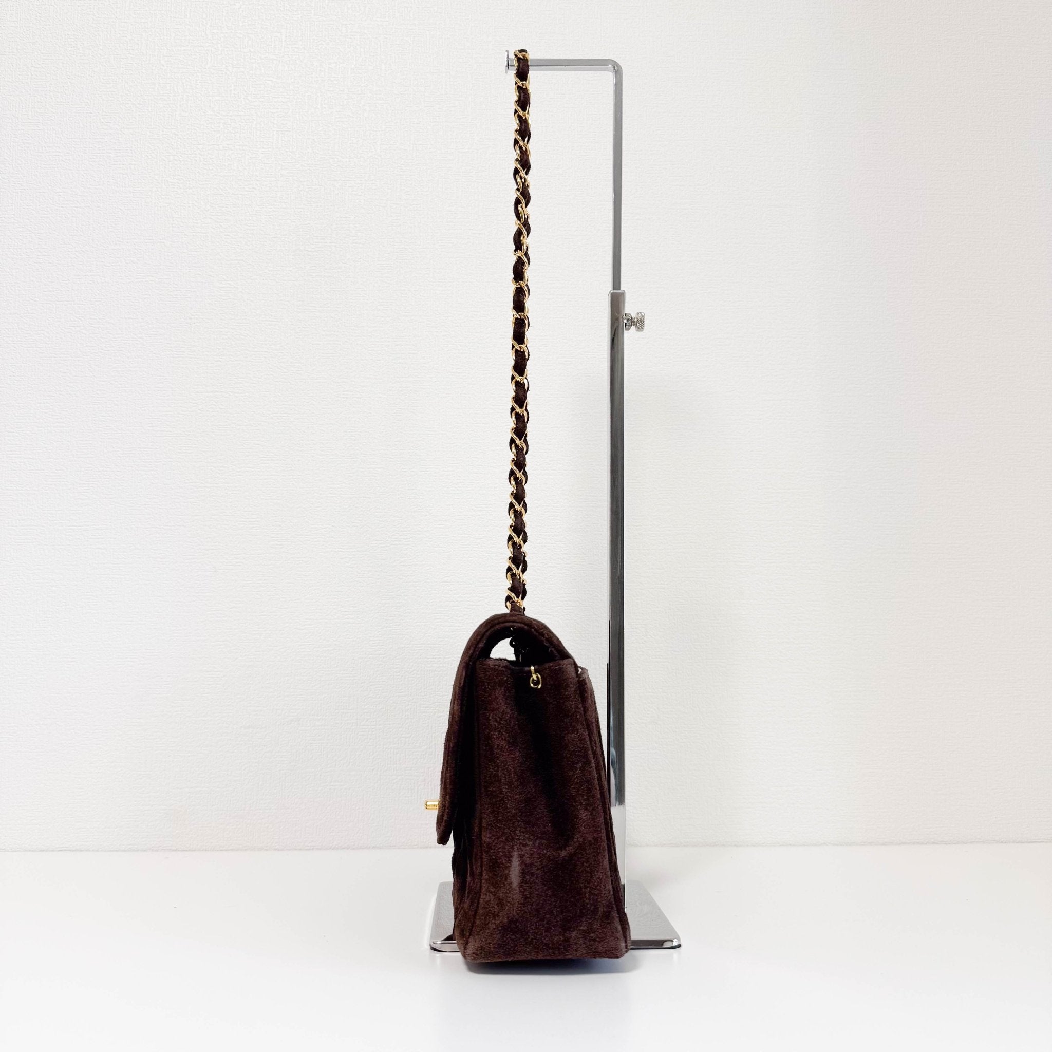 CHANEL Diana Brown Suede Quilted Single Flap Shoulder Bag, in , Sold by HIVE PRELOVED - Shoulder Bags, ,