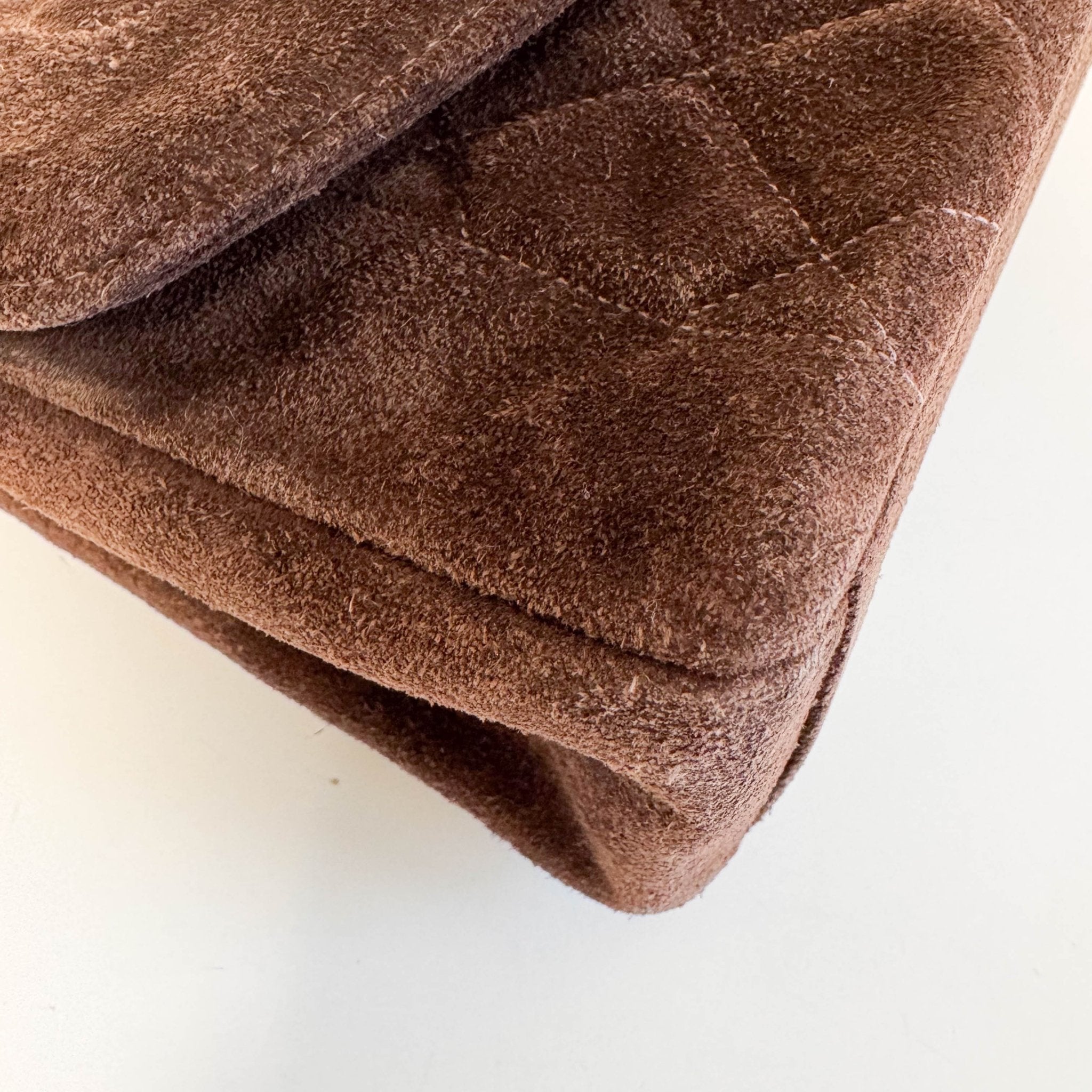 CHANEL Diana Brown Suede Quilted Single Flap Shoulder Bag, in , Sold by HIVE PRELOVED - Shoulder Bags, ,