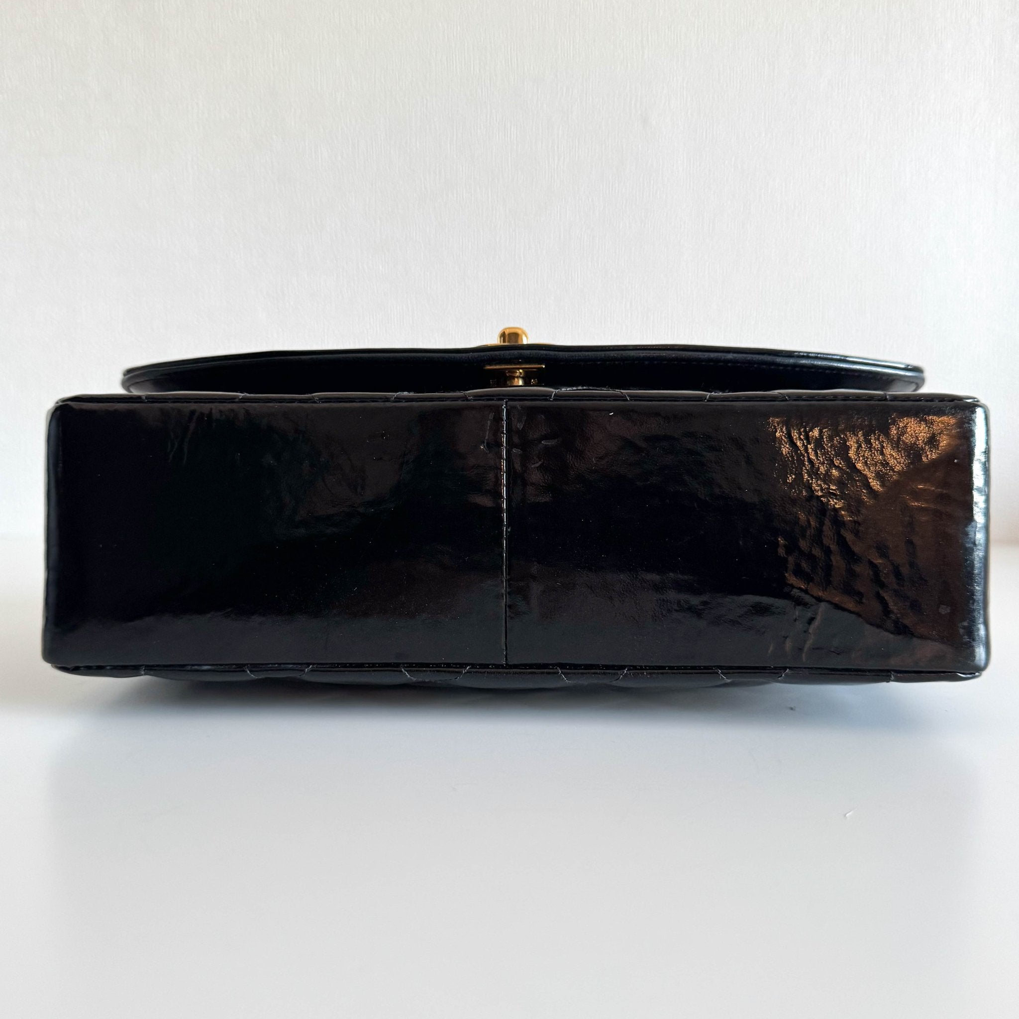 CHANEL Diana Flap Black Patent Leather Chain Shoulder Bag, in , Sold by HIVE PRELOVED - Crossbody bags, ,