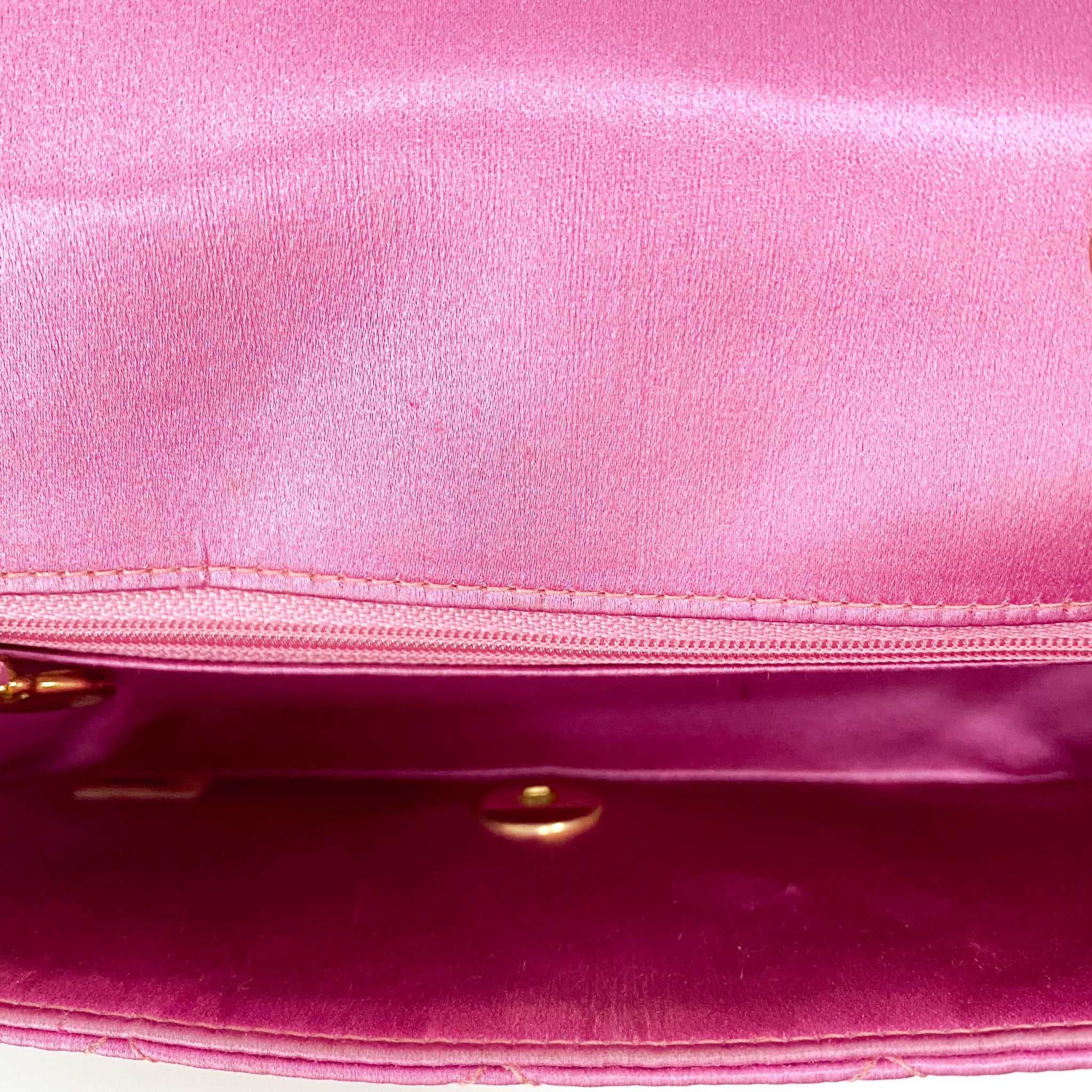 CHANEL Diana Pink Satin Matelasse 18 Gold Chain Shoulder Bag, in , Sold by HIVE PRELOVED - Shoulder Bags, ,