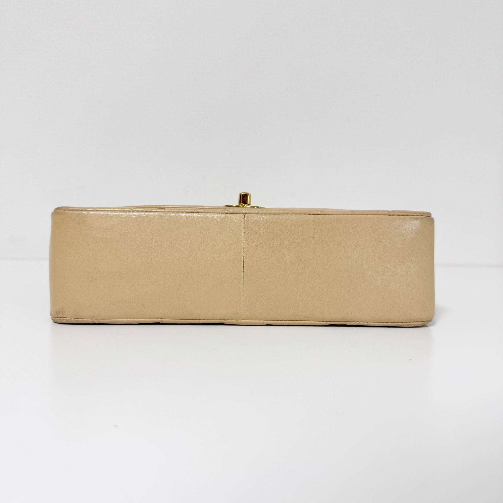 CHANEL Diana Single Flap Beige Lambskin Leather Gold Harware Bag, in , Sold by HIVE PRELOVED - Crossbody bags, ,