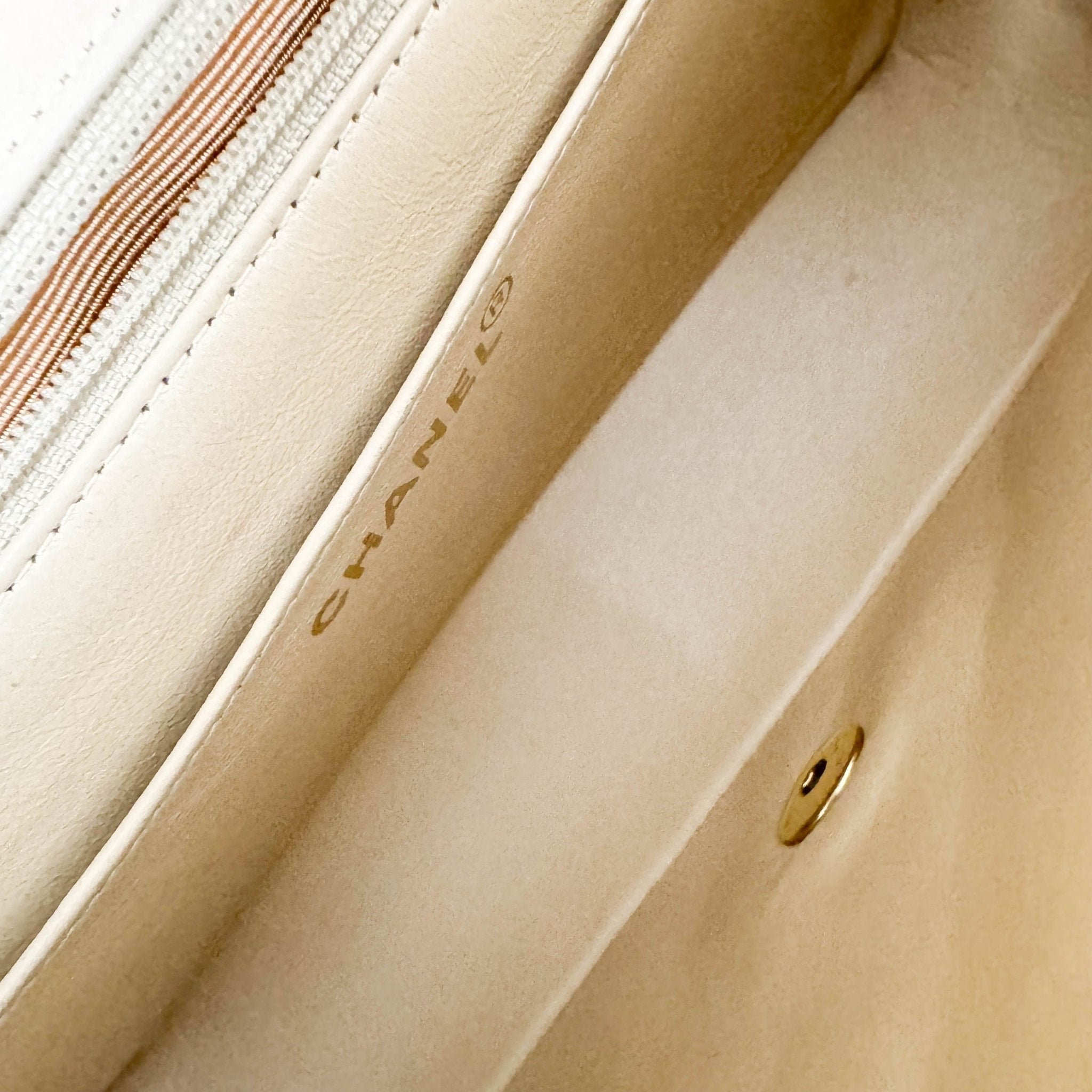 CHANEL Diana Single Flap Beige Lambskin Leather Gold Harware Bag, in , Sold by HIVE PRELOVED - Crossbody bags, ,