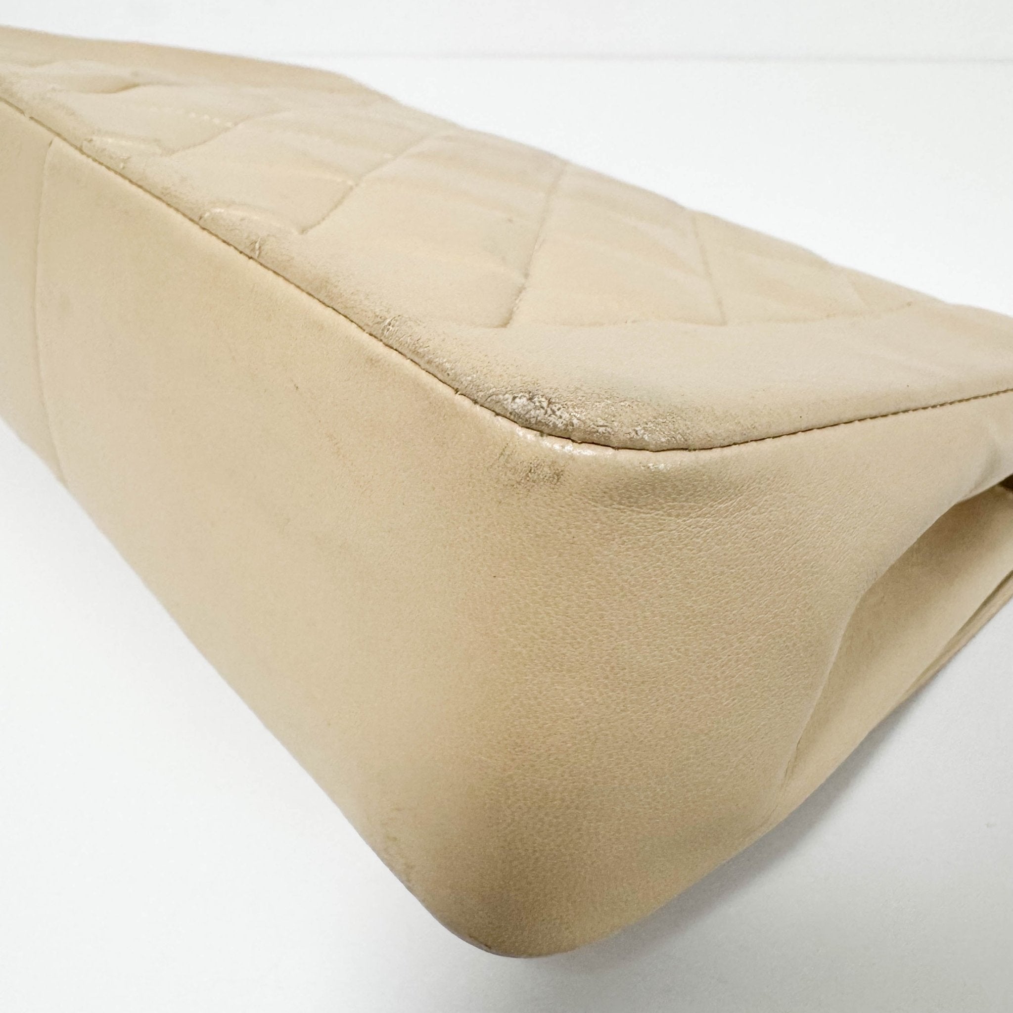 CHANEL Diana Single Flap Beige Lambskin Leather Gold Harware Bag, in , Sold by HIVE PRELOVED - Crossbody bags, ,