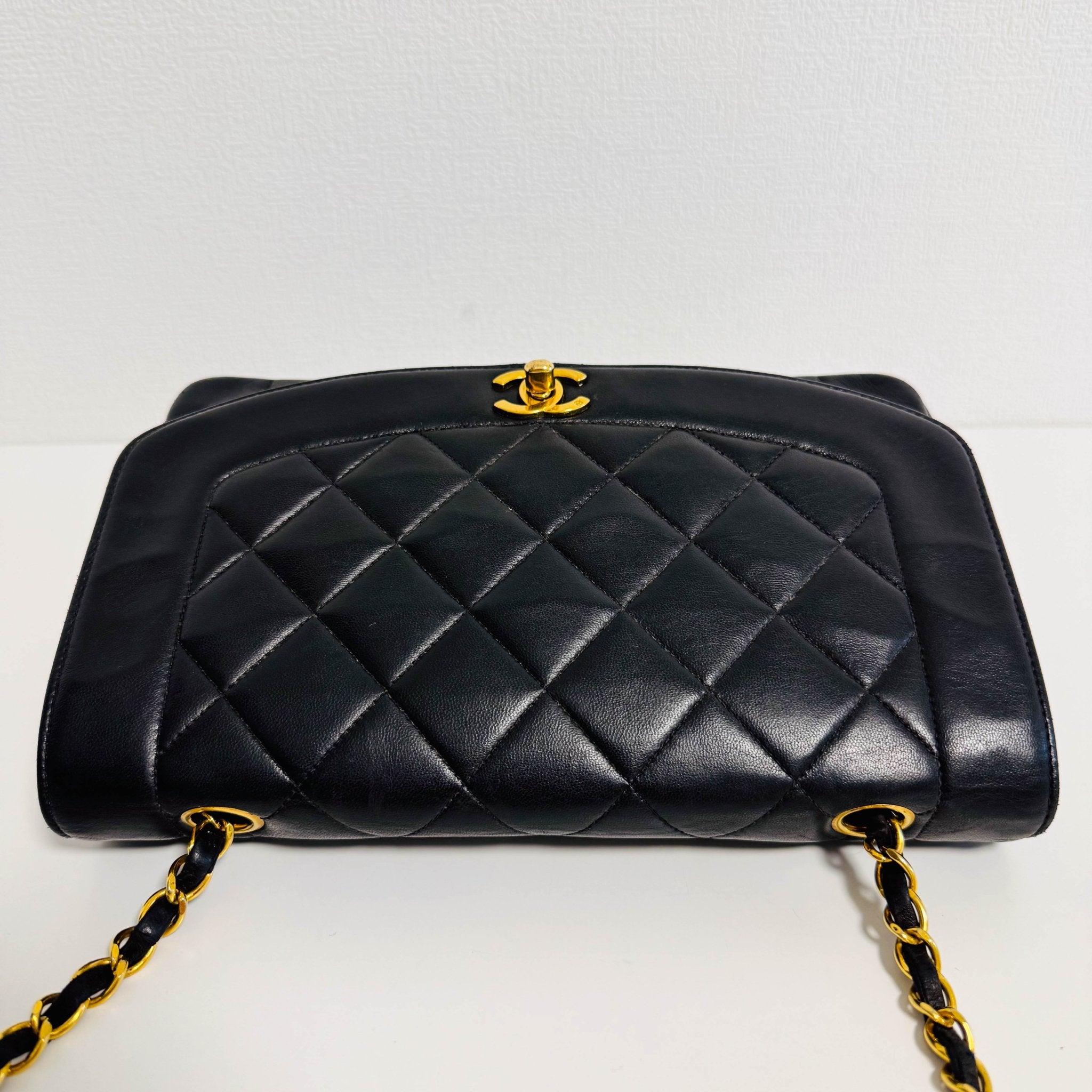 CHANEL Diana Single Flap Black Lamb Skin Crossbody Bag, in , Sold by HIVE PRELOVED - Shoulder Bags, ,