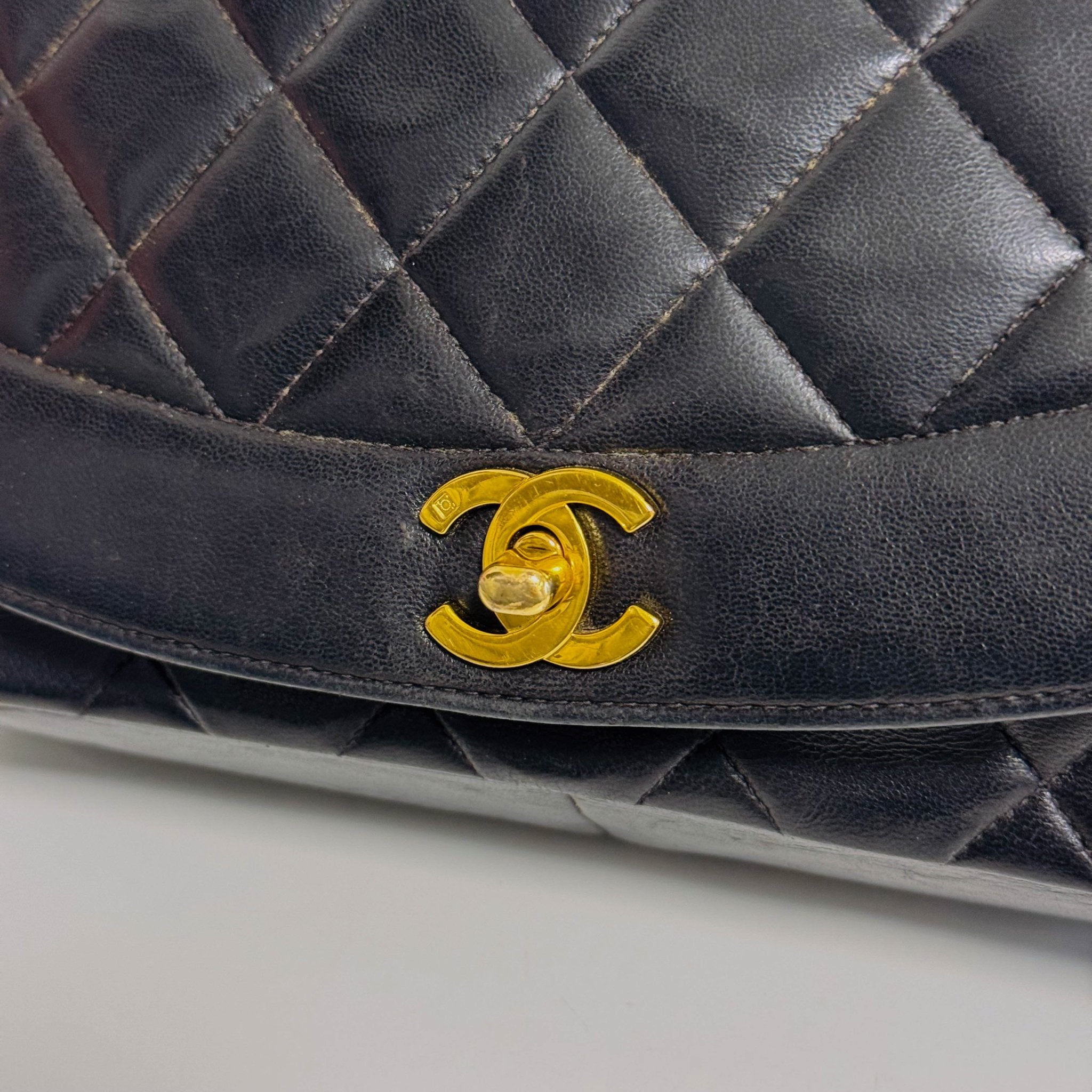 CHANEL Diana Single Flap Black Lamb Skin Crossbody Bag, in , Sold by HIVE PRELOVED - Shoulder Bags, ,