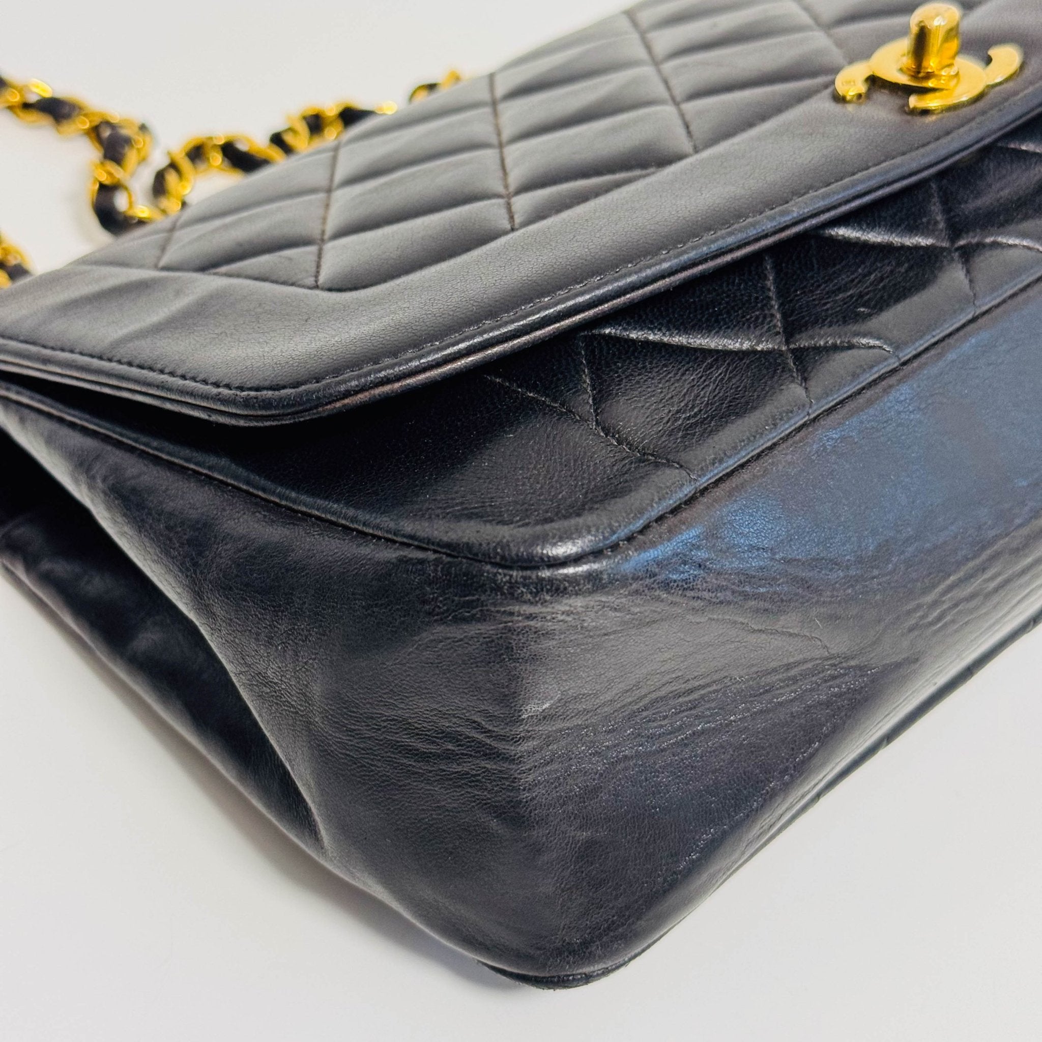 CHANEL Diana Single Flap Black Lamb Skin Crossbody Bag, in , Sold by HIVE PRELOVED - Shoulder Bags, ,