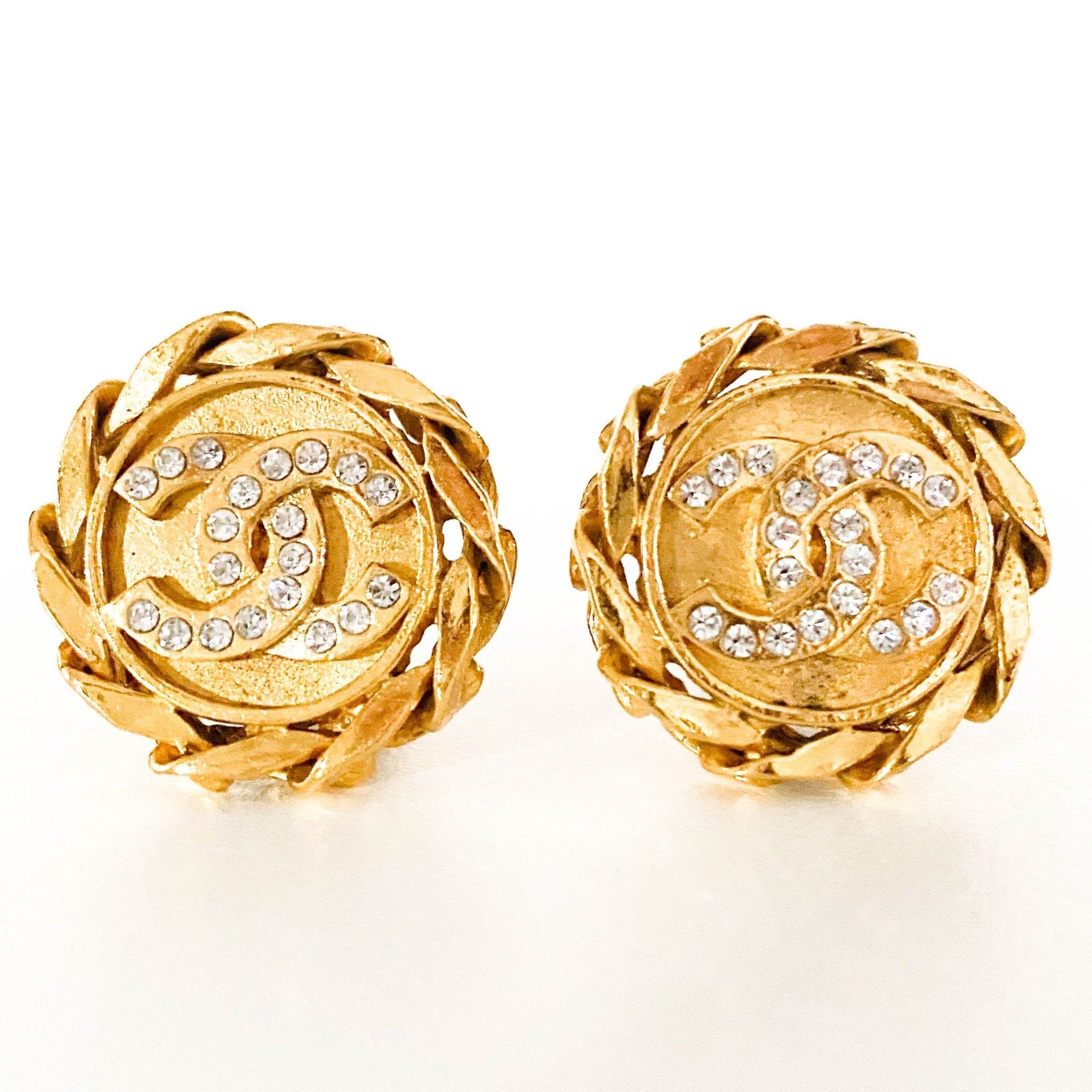 CHANEL Gold CC Logo Earrings, in , Sold by HIVE PRELOVED - Earrings, ,