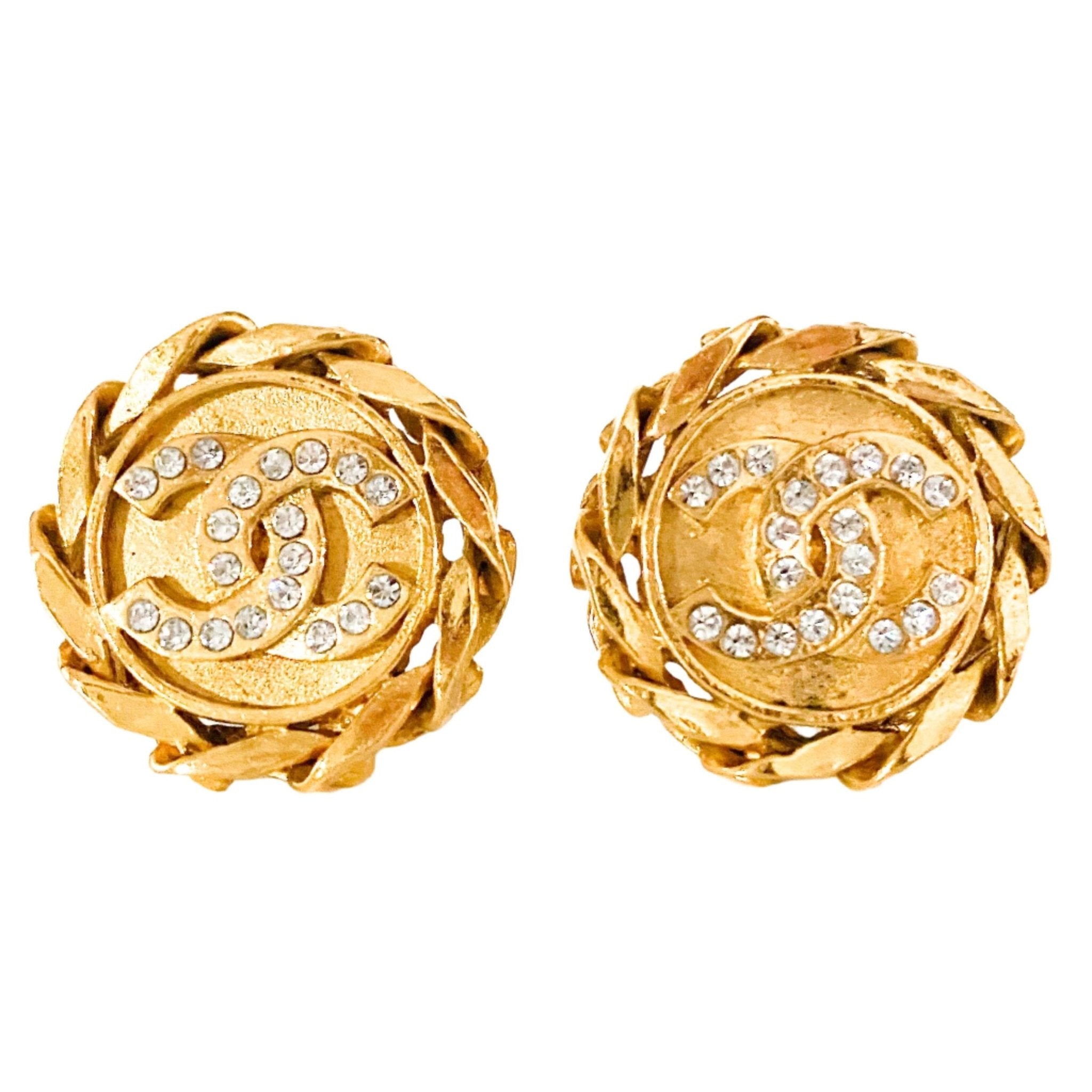 CHANEL Gold CC Logo Earrings, in , Sold by HIVE PRELOVED - Earrings, ,