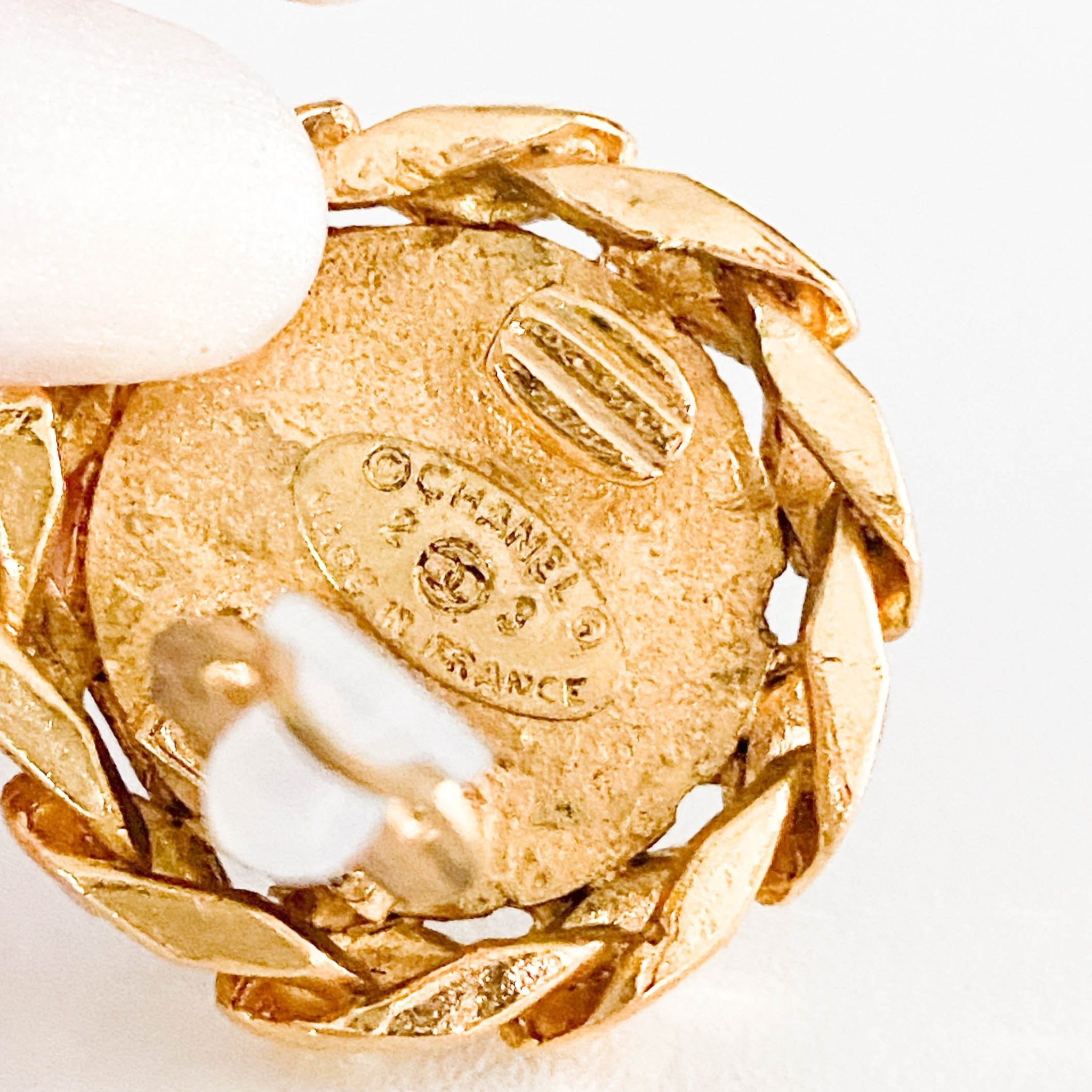 CHANEL Gold CC Logo Earrings, in , Sold by HIVE PRELOVED - Earrings, ,