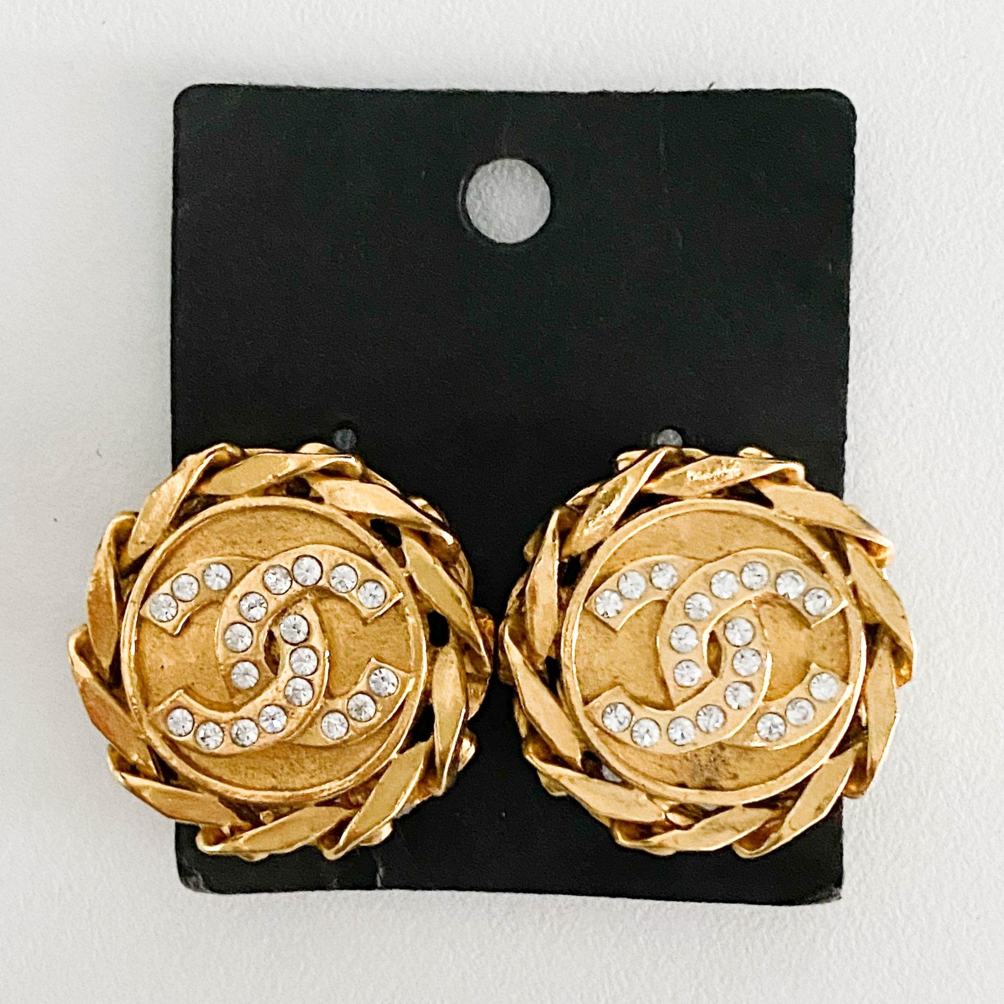 CHANEL Gold CC Logo Earrings, in , Sold by HIVE PRELOVED - Earrings, ,