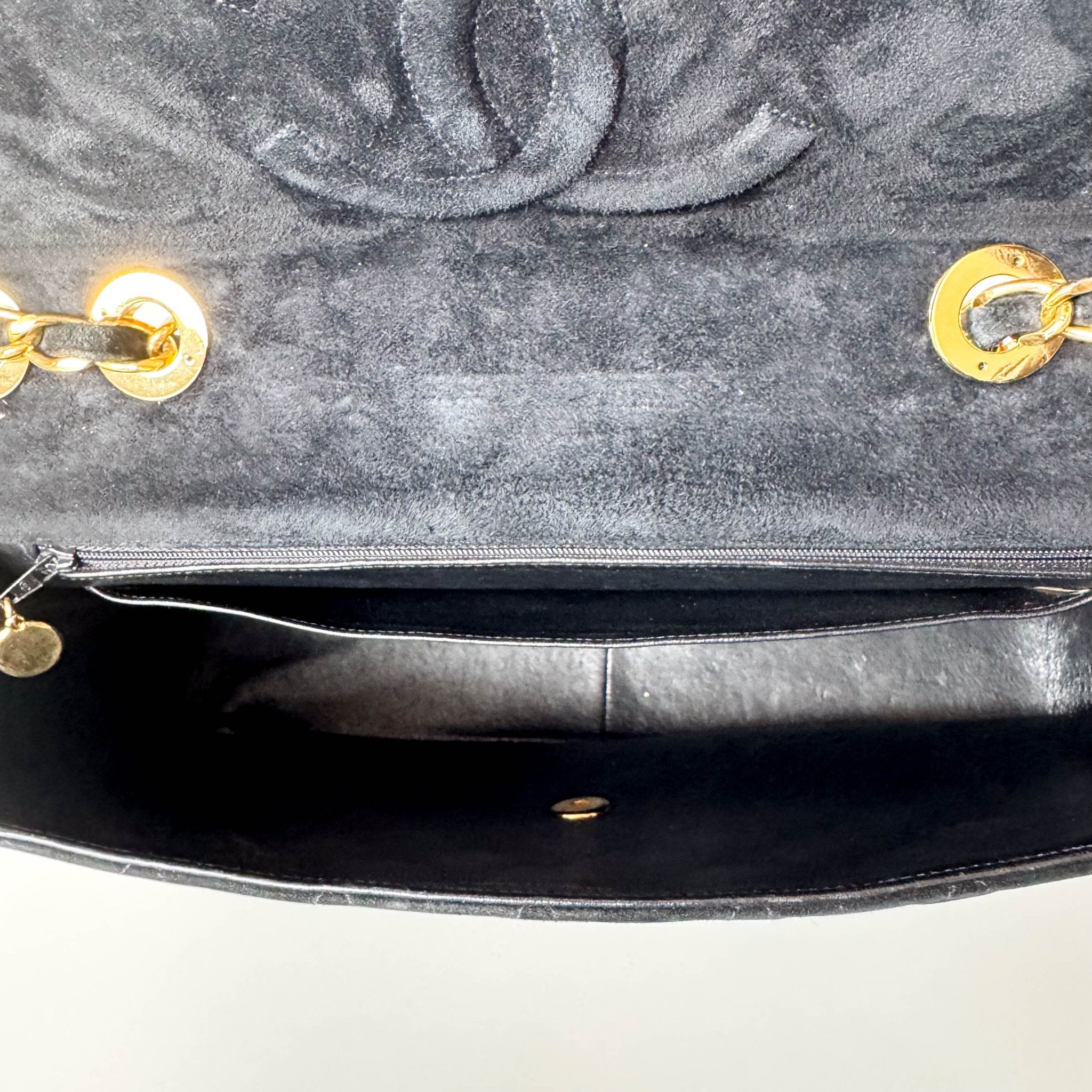 CHANEL Jumbo Coco Black Suede Single Flap Chain Shoulder Bag, in , Sold by HIVE PRELOVED - Crossbody bags, Shoulder Bags,