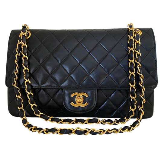 CHANEL Lambskin Quilted Flap CC Chain Shoulder Bag, Lambskin Leather in Black, Sold by HIVE PRELOVED - Shoulder Bags
