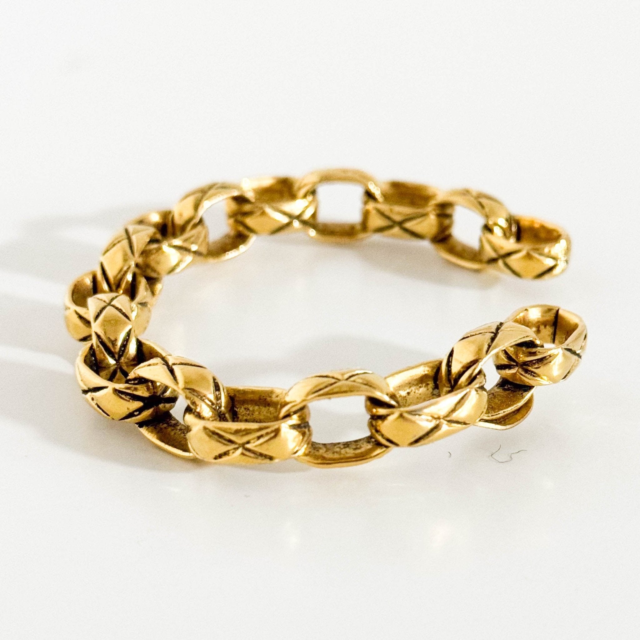 CHANEL Matelasse Chain Gold Bangle, in , Sold by HIVE PRELOVED - Bangles, ,