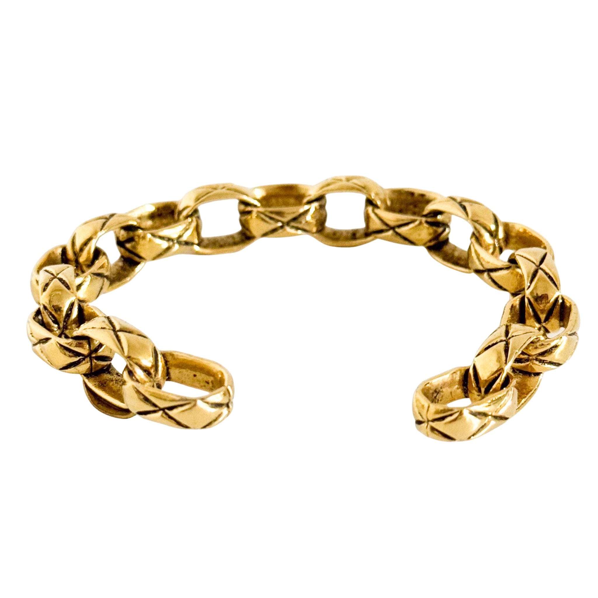 CHANEL Matelasse Chain Gold Bangle, in , Sold by HIVE PRELOVED - Bangles, ,