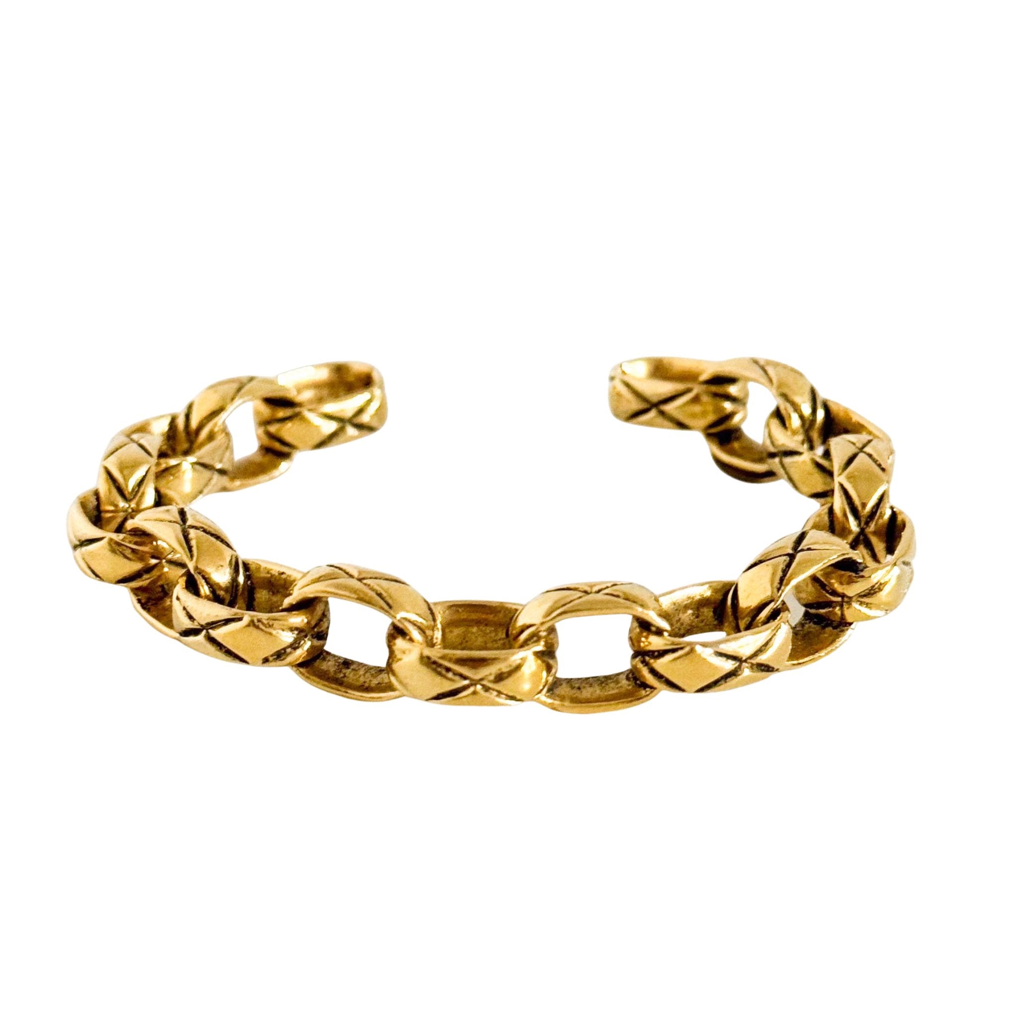 CHANEL Matelasse Chain Gold Bangle, in , Sold by HIVE PRELOVED - Bangles, ,
