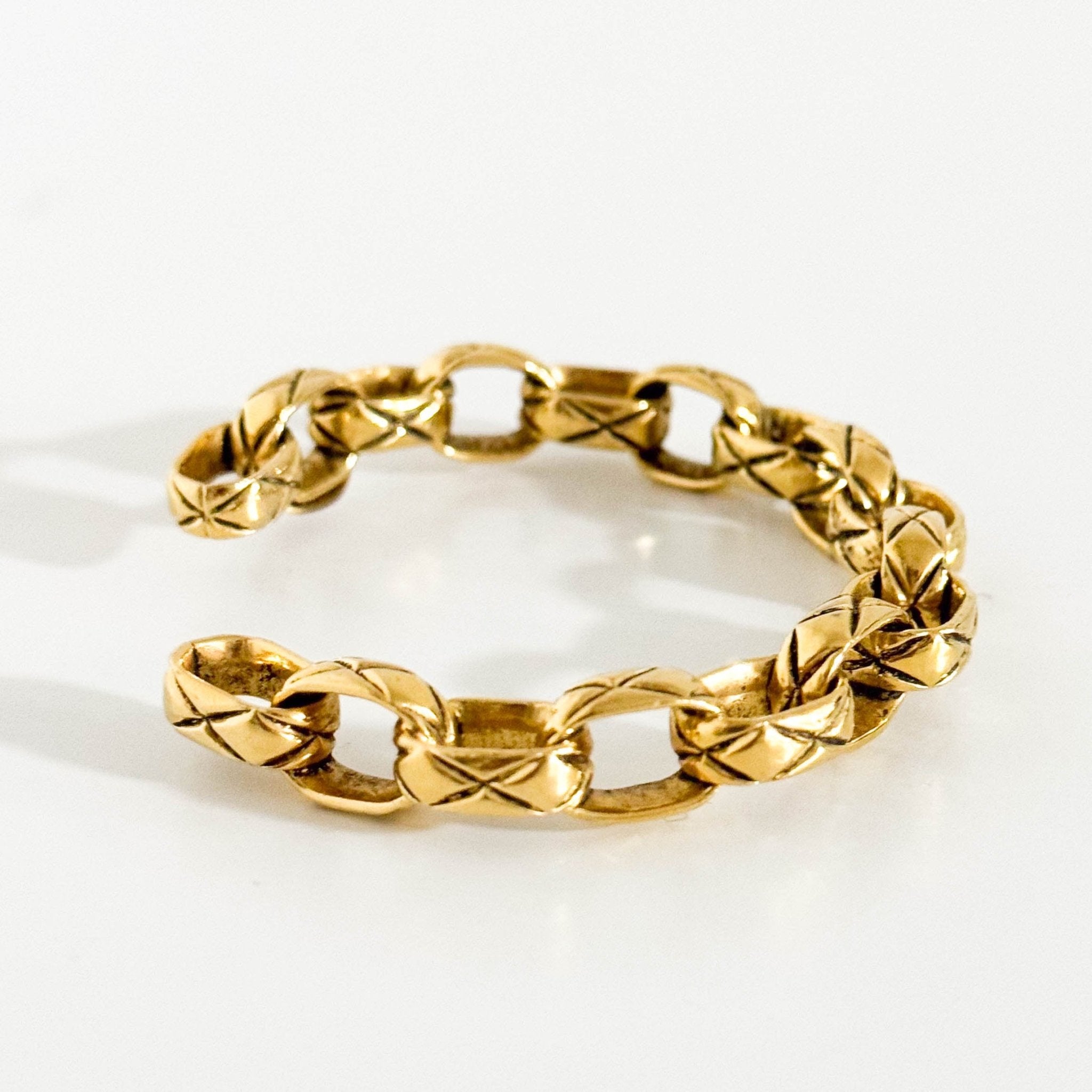 CHANEL Matelasse Chain Gold Bangle, in , Sold by HIVE PRELOVED - Bangles, ,