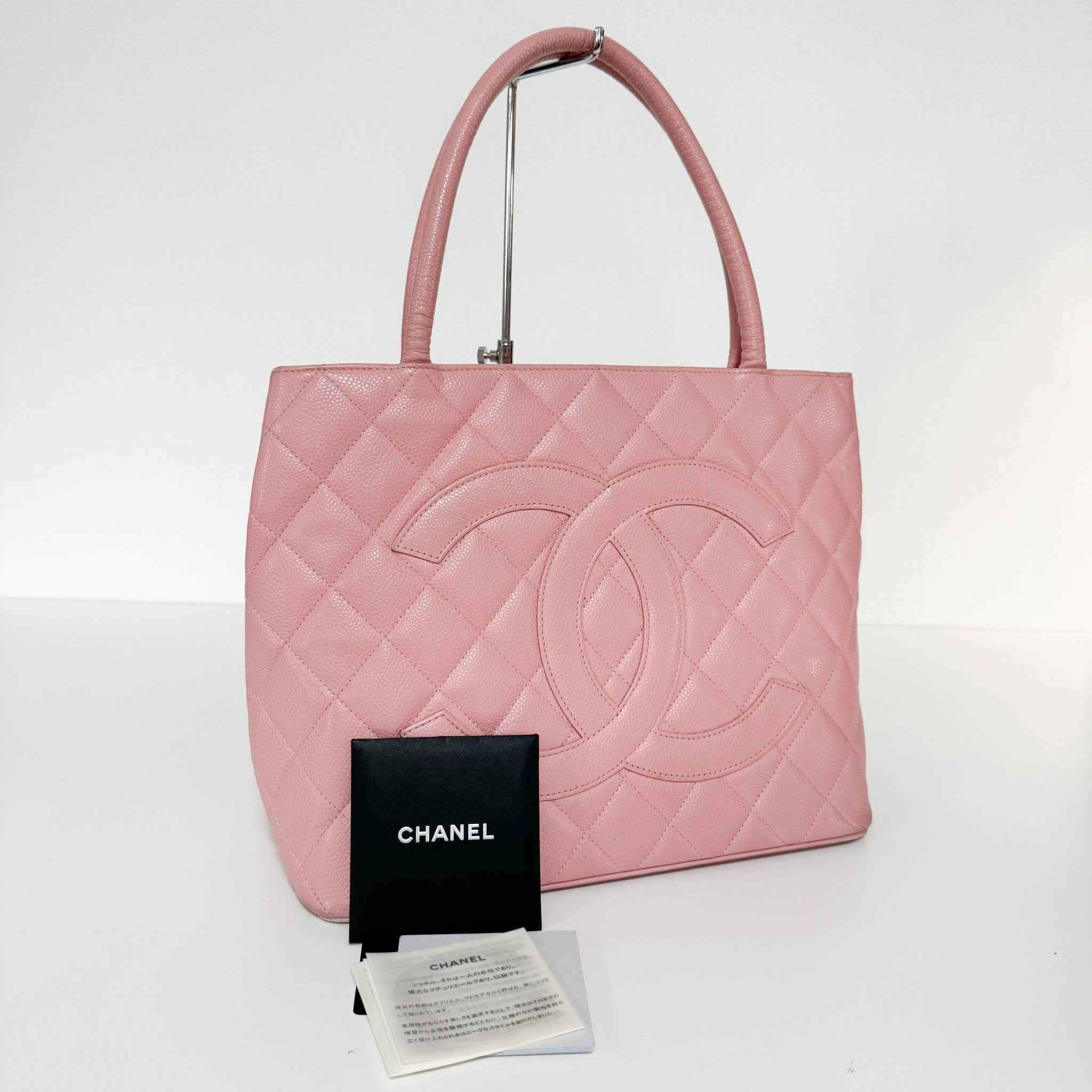 CHANEL Medallion Tote Pink Caviar Skin Leather, in , Sold by HIVE PRELOVED - Totes, ,