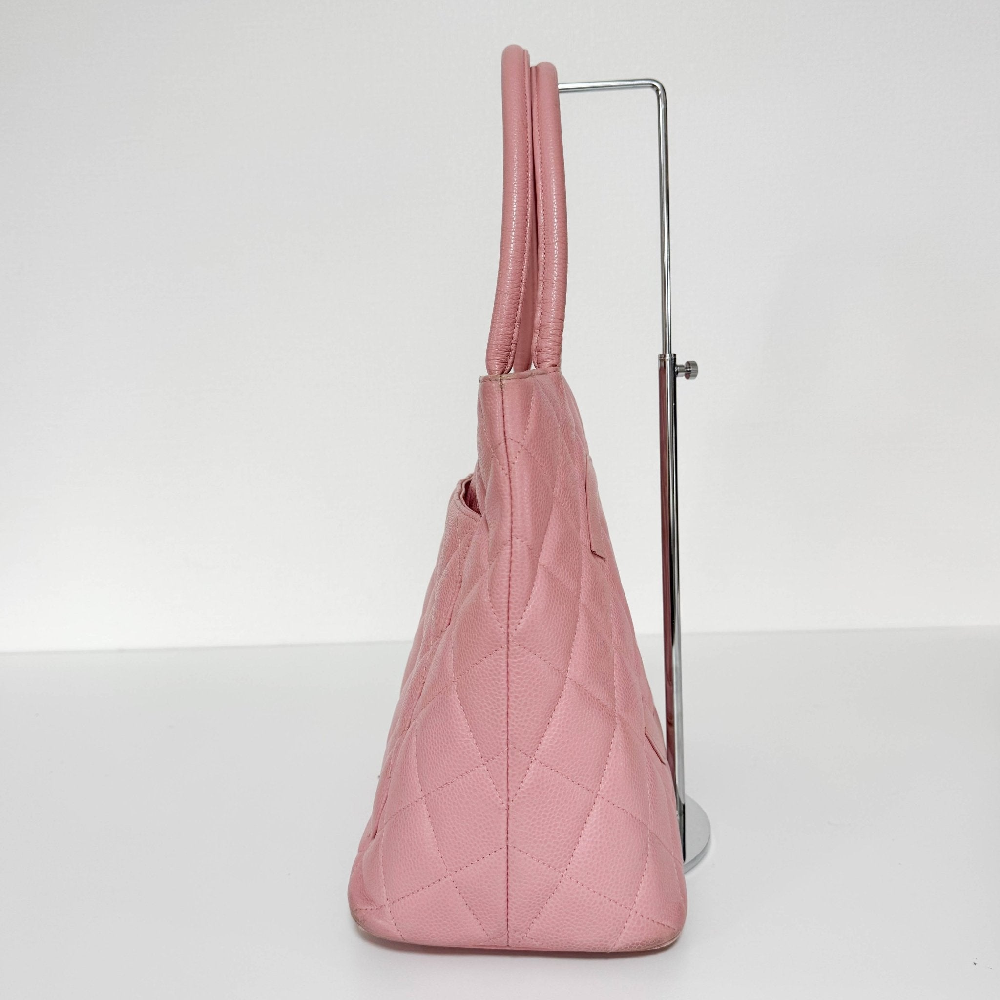 CHANEL Medallion Tote Pink Caviar Skin Leather, in , Sold by HIVE PRELOVED - Totes, ,