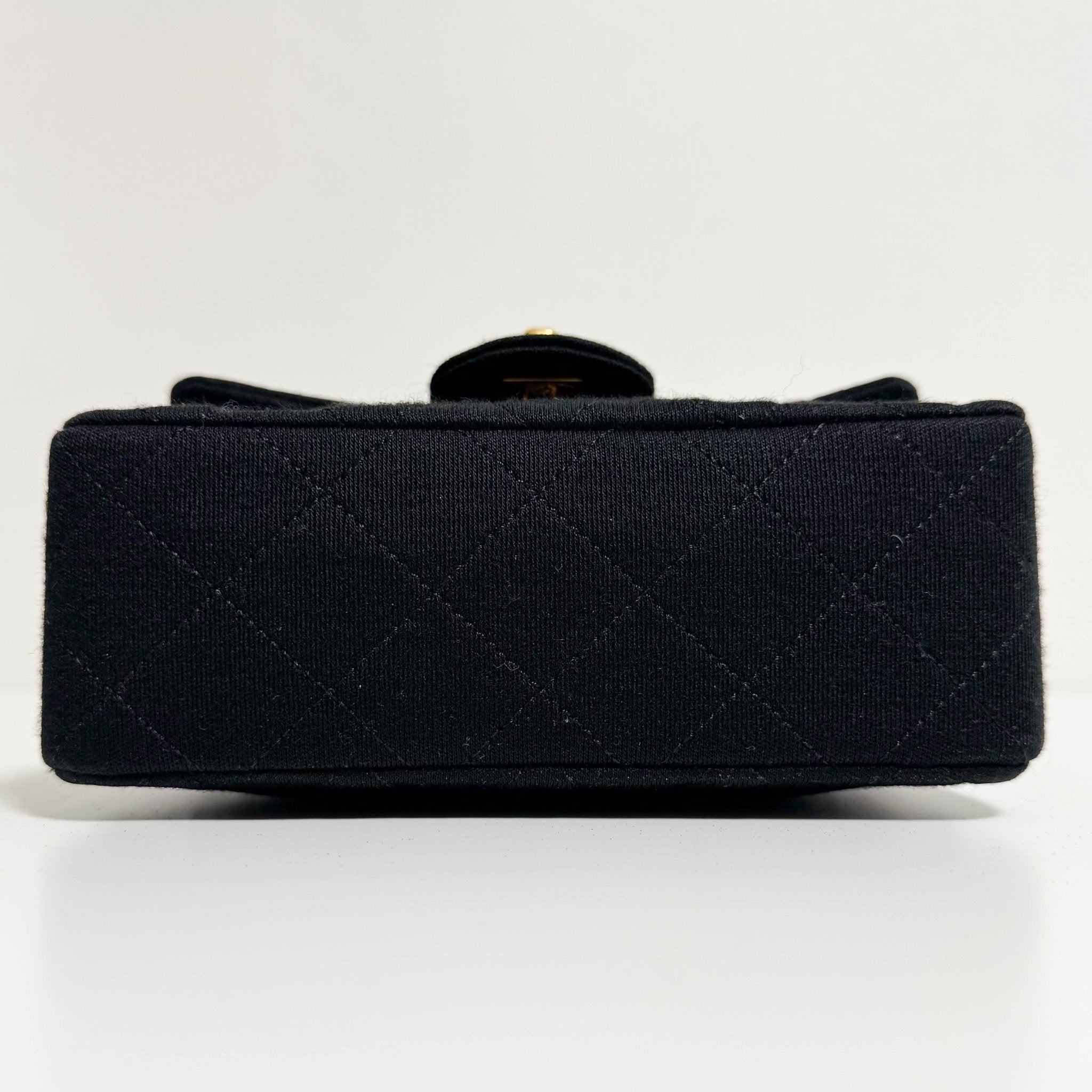 CHANEL Mini Cotton Classic Square Flap Black Chain Crossbody Bag, in , Sold by HIVE PRELOVED - Crossbody bags, ,