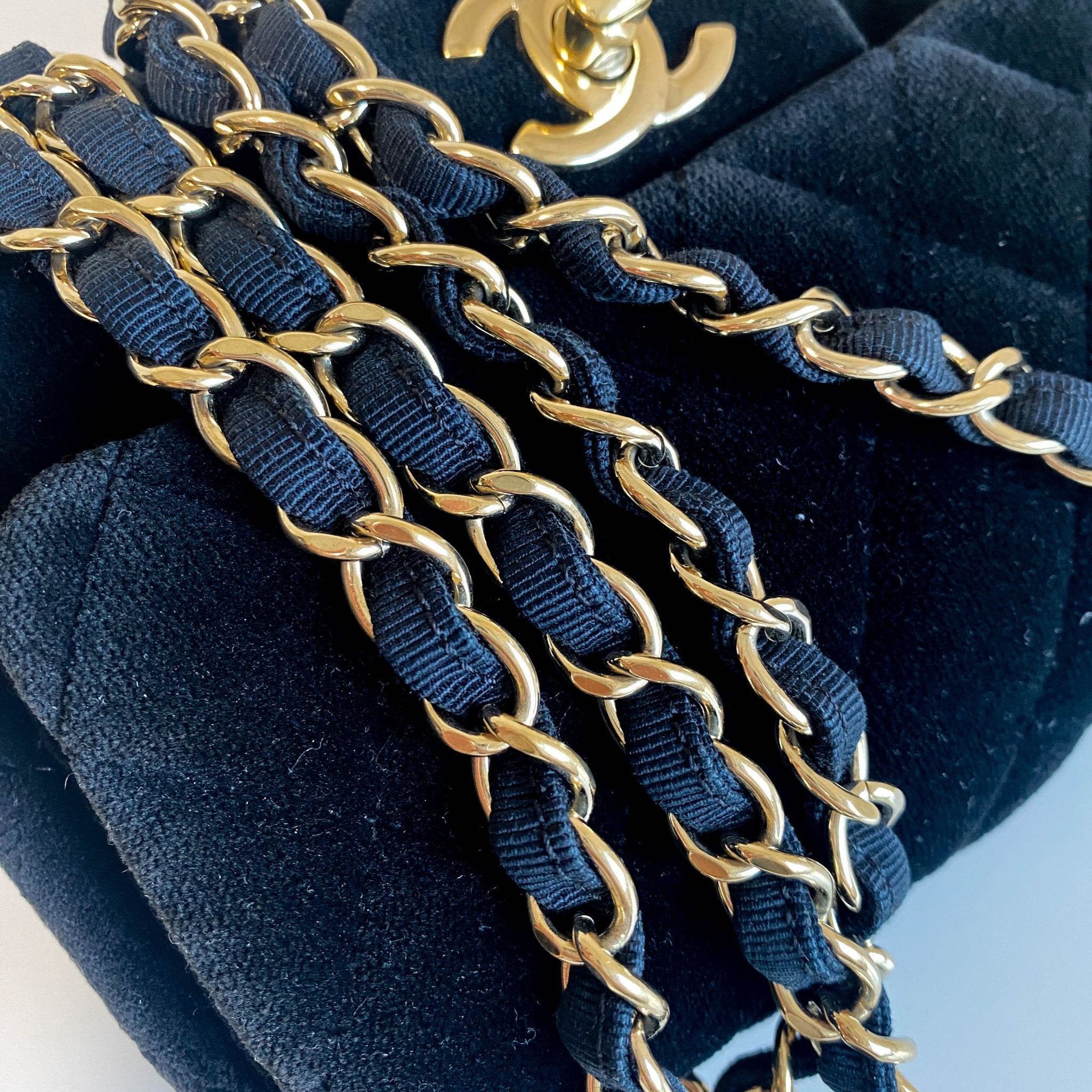 CHANEL Mini Timeless Classic Velvet Single Flap Chain Crossbody Bag, in , Sold by HIVE PRELOVED - Crossbody bags, ,