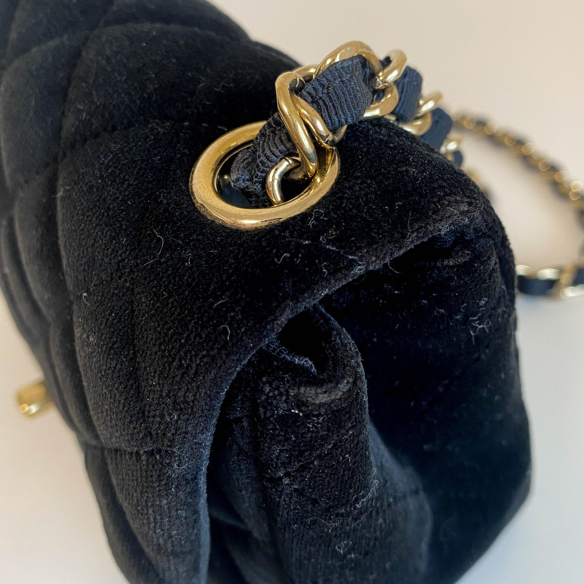 CHANEL Mini Timeless Classic Velvet Single Flap Chain Crossbody Bag, in , Sold by HIVE PRELOVED - Crossbody bags, ,