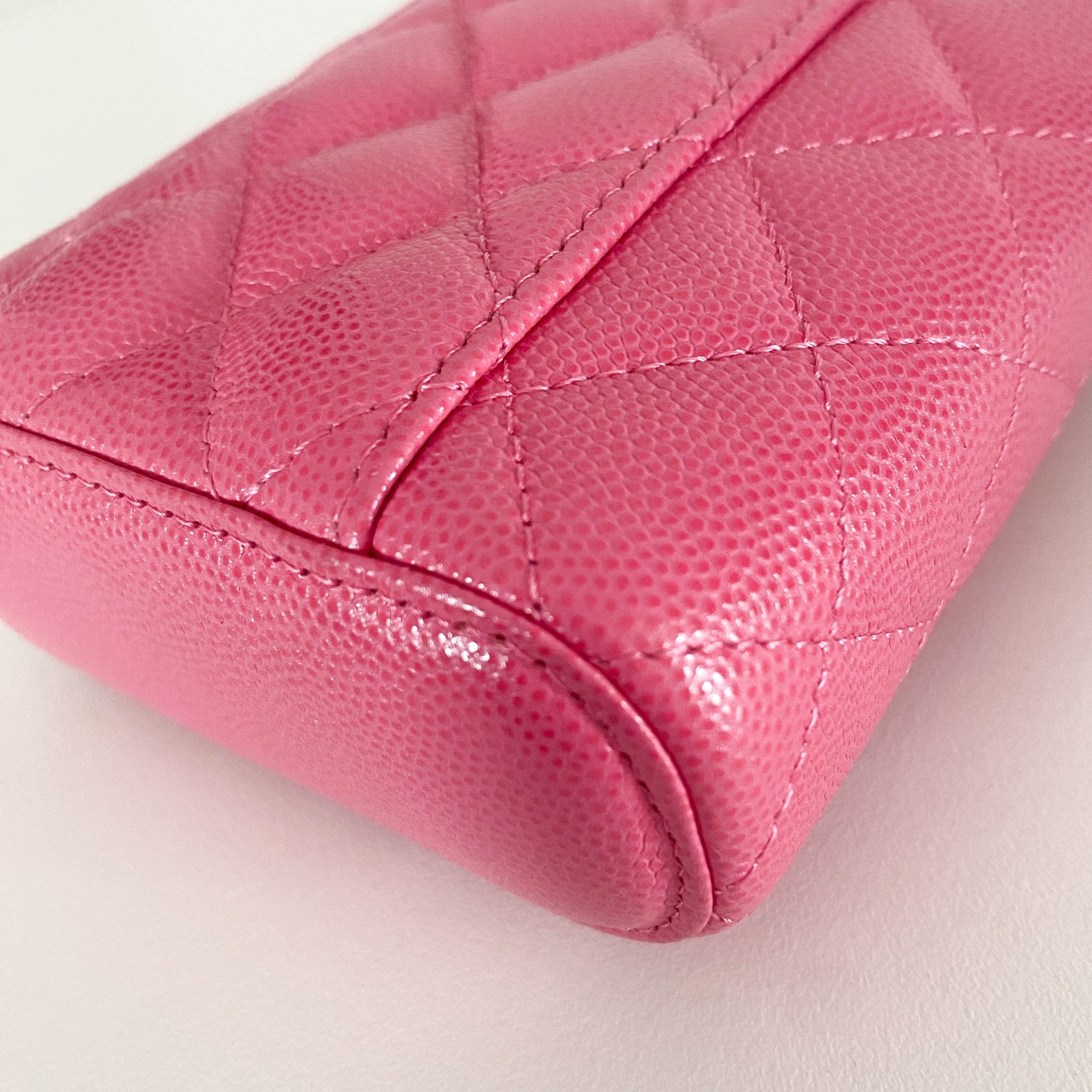 CHANEL Pink Quilted Caviar Mini Vanity Case Chain Crossbody Bag, in , Sold by HIVE PRELOVED - Mini bags, ,