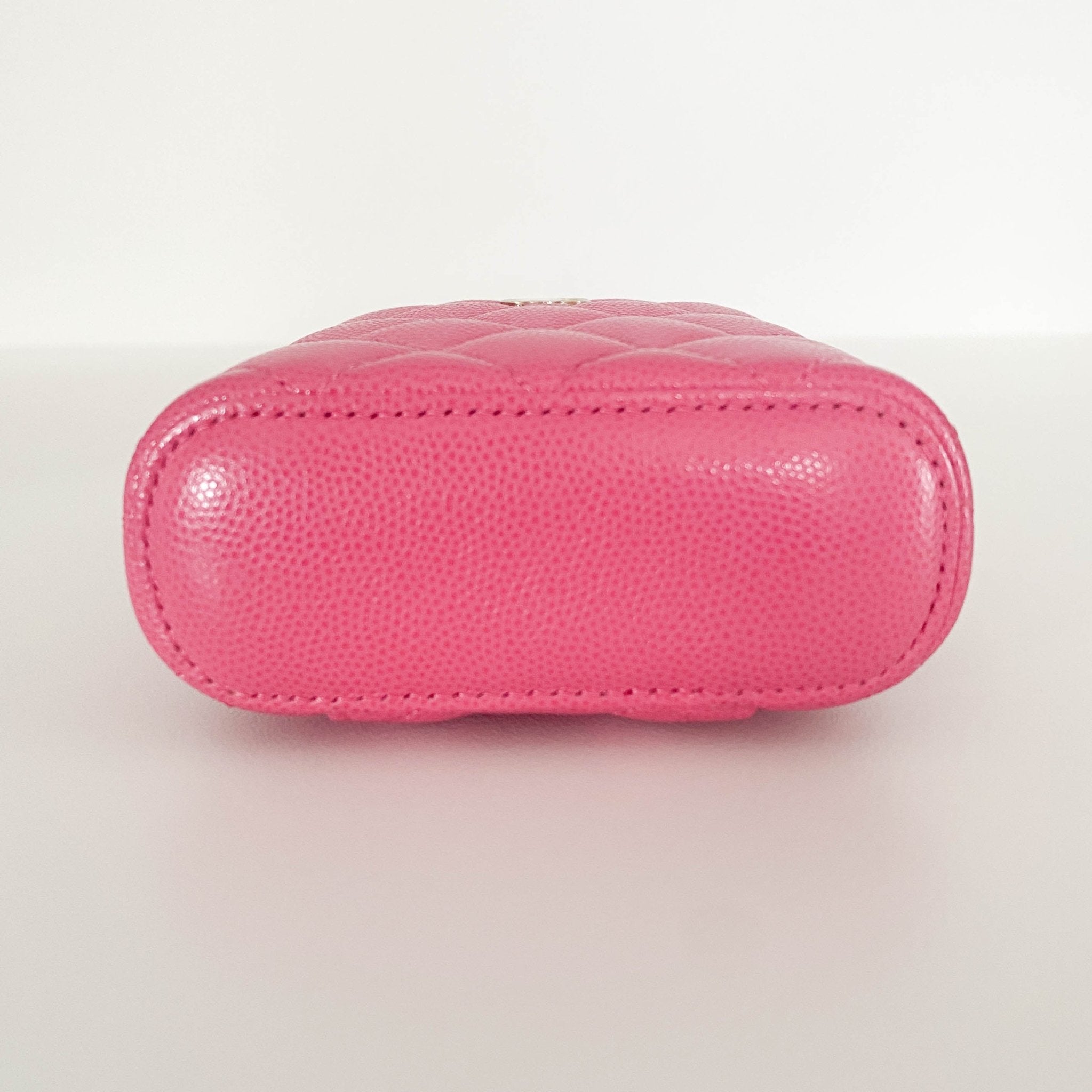CHANEL Pink Quilted Caviar Mini Vanity Case Chain Crossbody Bag, in , Sold by HIVE PRELOVED - Mini bags, ,