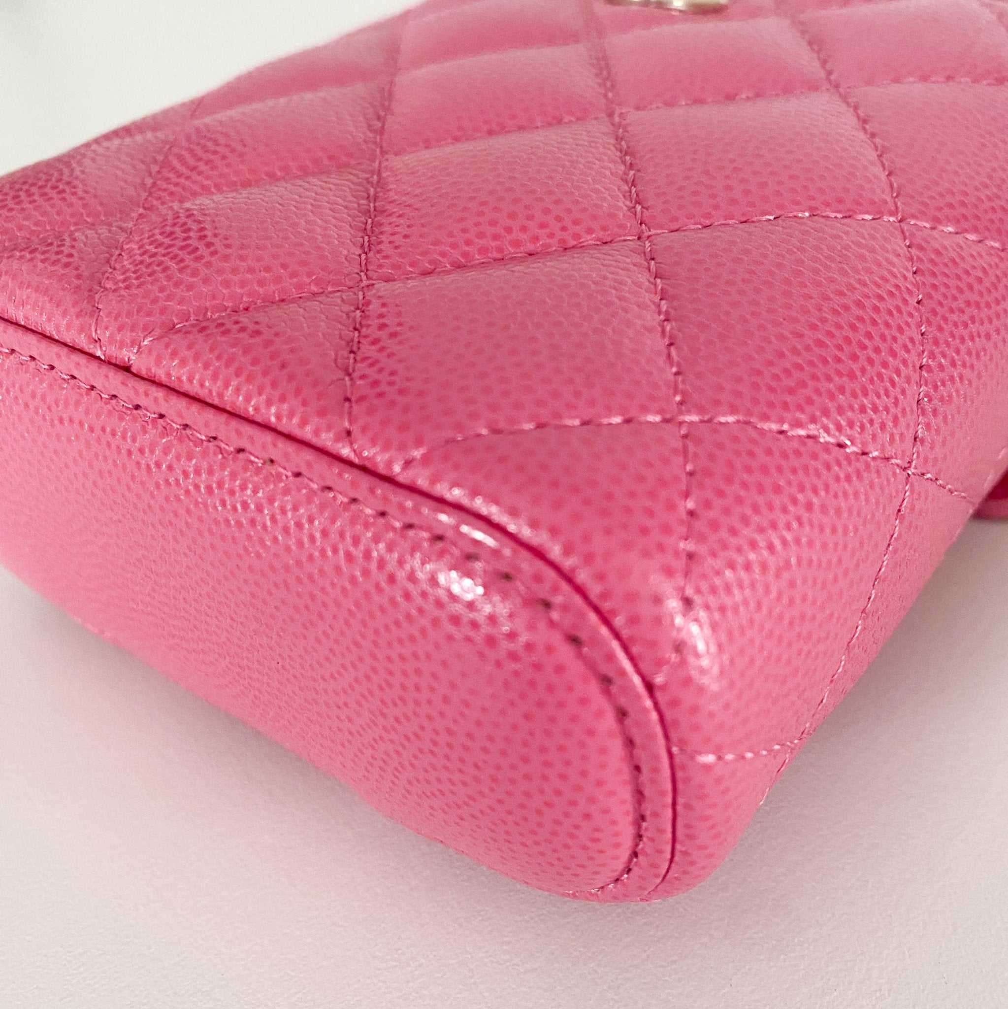 CHANEL Pink Quilted Caviar Mini Vanity Case Chain Crossbody Bag, in , Sold by HIVE PRELOVED - Mini bags, ,