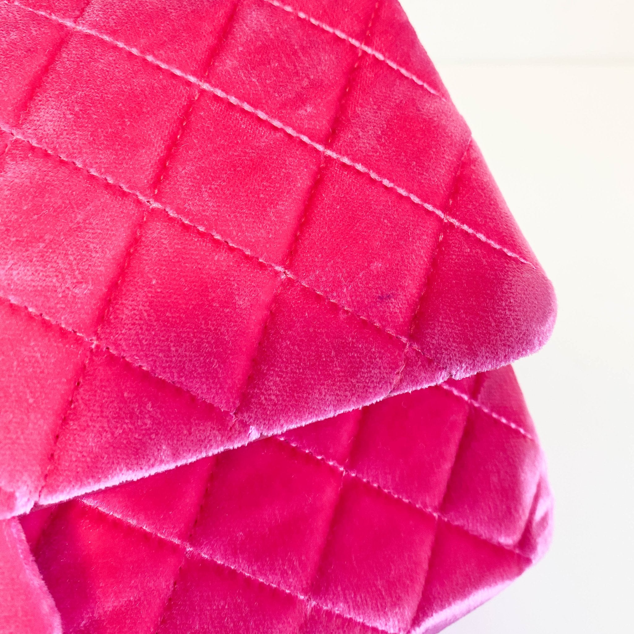 CHANEL Pink Velvet Timeless Classic Double Flap Chain Shoulder Bag, in , Sold by HIVE PRELOVED - Shoulder Bags, ,