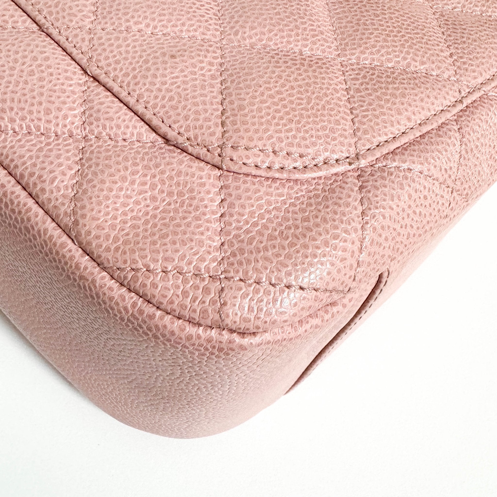 CHANEL Quilted Caviar Skin Leather Pink Hobo Shoulder Bag, in , Sold by HIVE PRELOVED - Shoulder Bags, ,