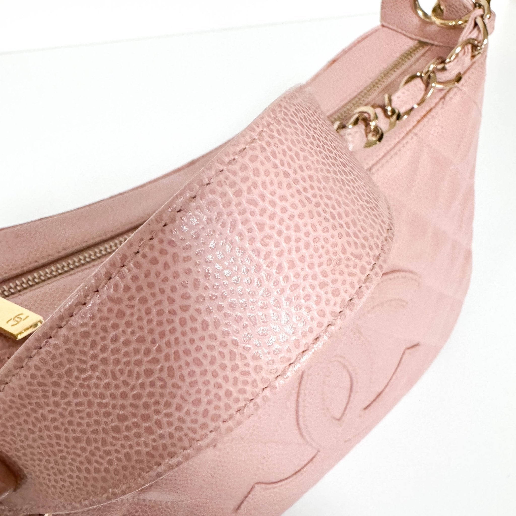 CHANEL Quilted Caviar Skin Leather Pink Hobo Shoulder Bag, in , Sold by HIVE PRELOVED - Shoulder Bags, ,