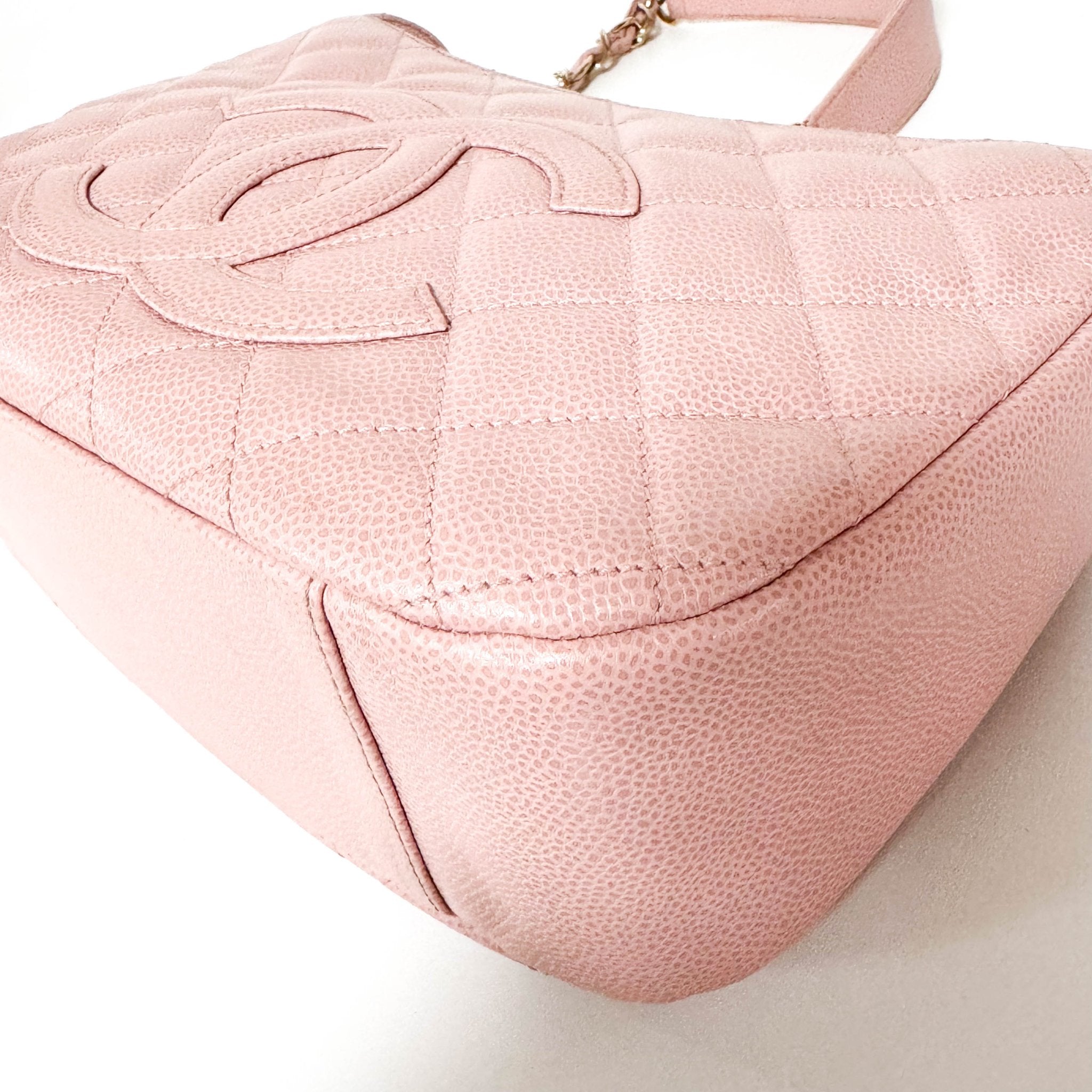 CHANEL Quilted Caviar Skin Leather Pink Hobo Shoulder Bag, in , Sold by HIVE PRELOVED - Shoulder Bags, ,