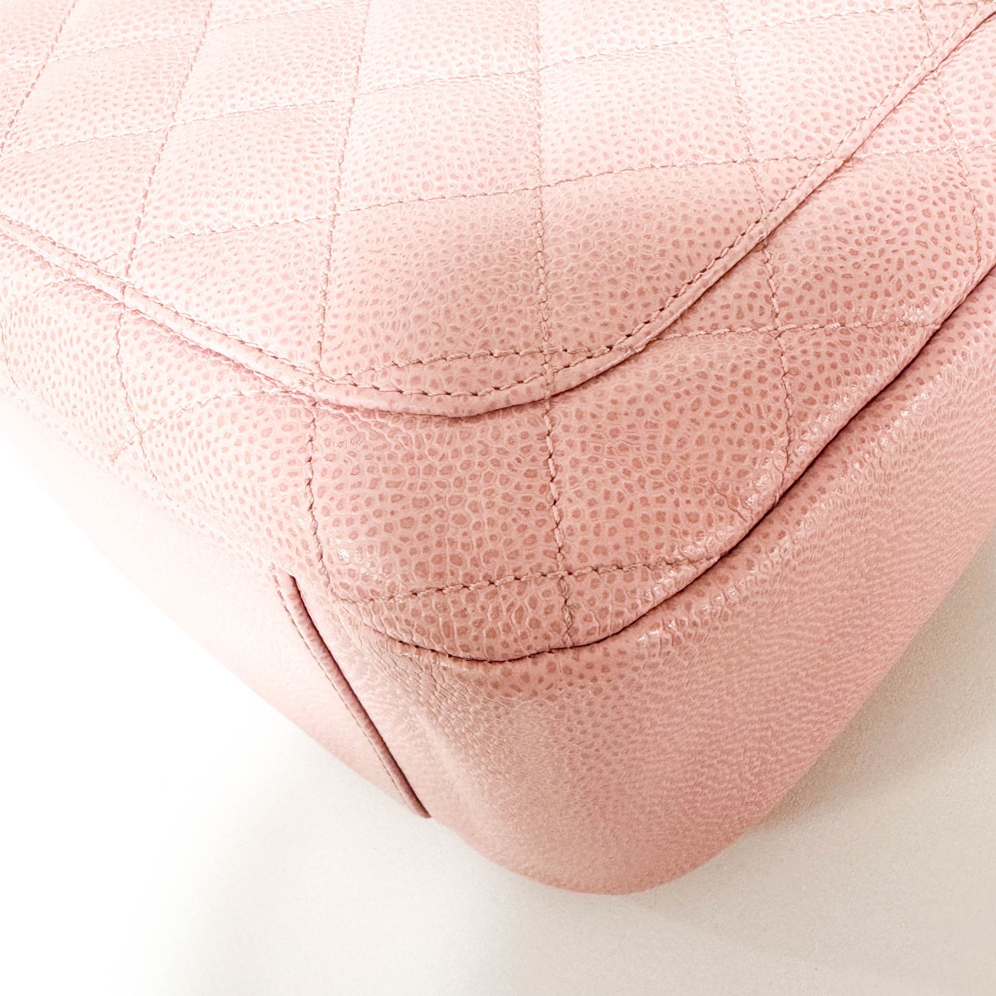 CHANEL Quilted Caviar Skin Leather Pink Hobo Shoulder Bag, in , Sold by HIVE PRELOVED - Shoulder Bags, ,