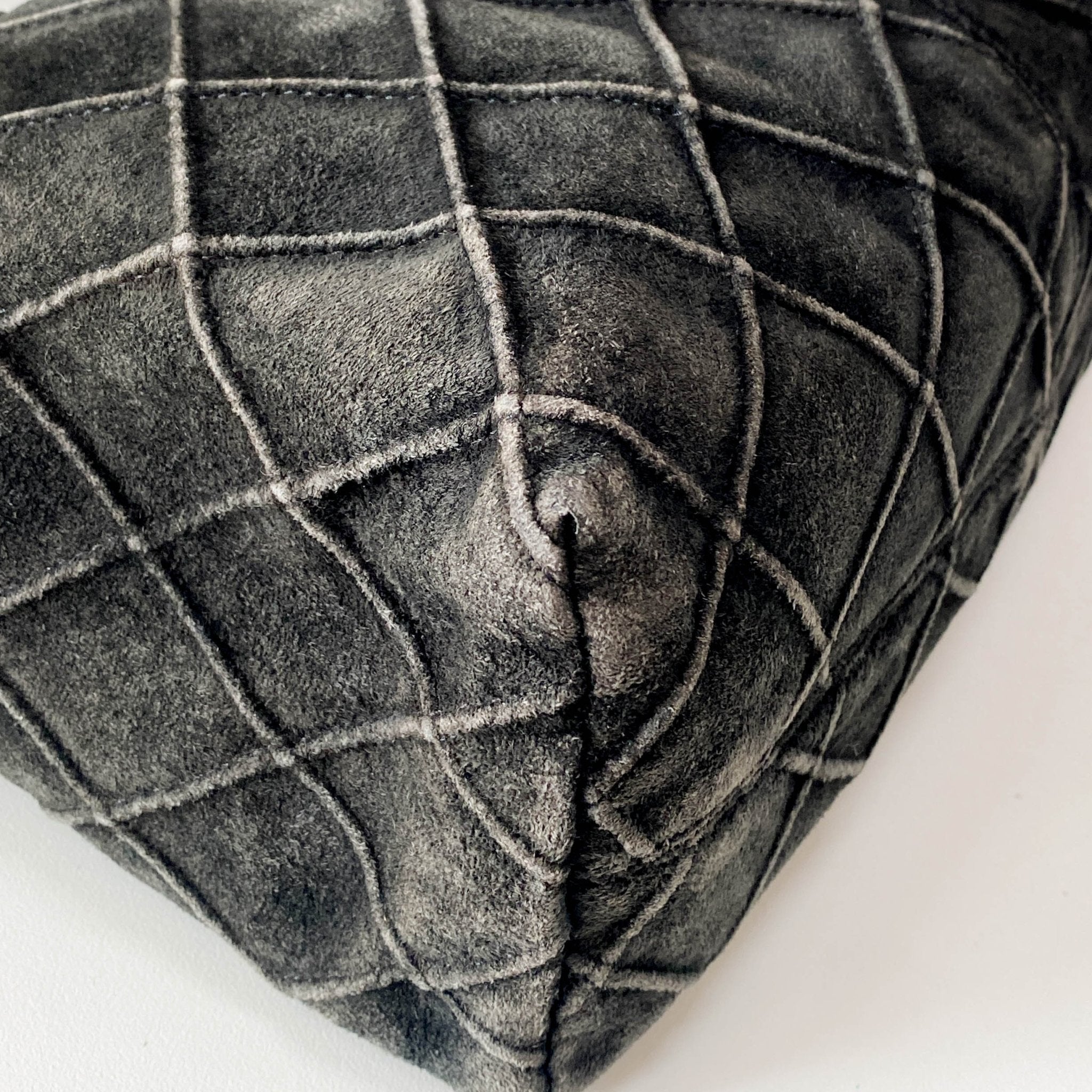 CHANEL Quilted Hobo Black Suede Shoulder Bag, in , Sold by HIVE PRELOVED - Handle Bags, ,