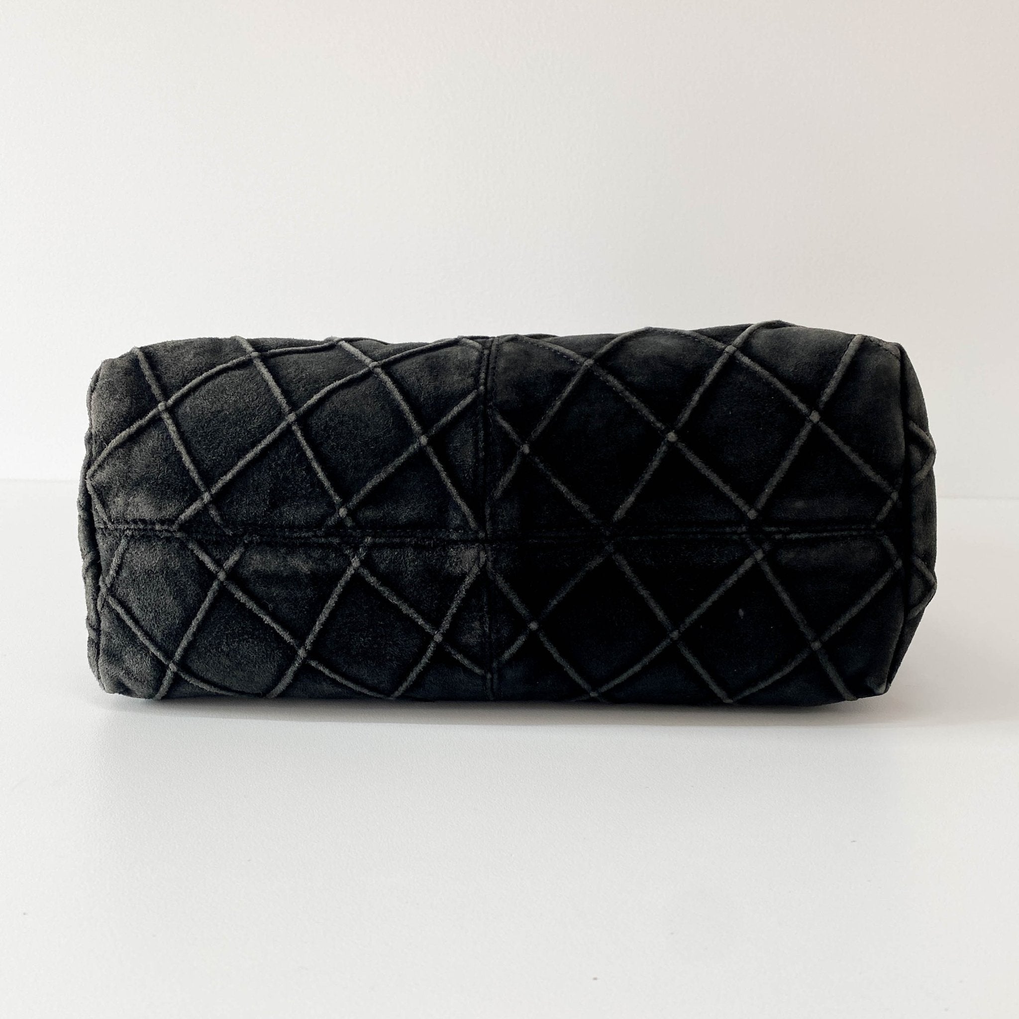 CHANEL Quilted Hobo Black Suede Shoulder Bag, in , Sold by HIVE PRELOVED - Handle Bags, ,