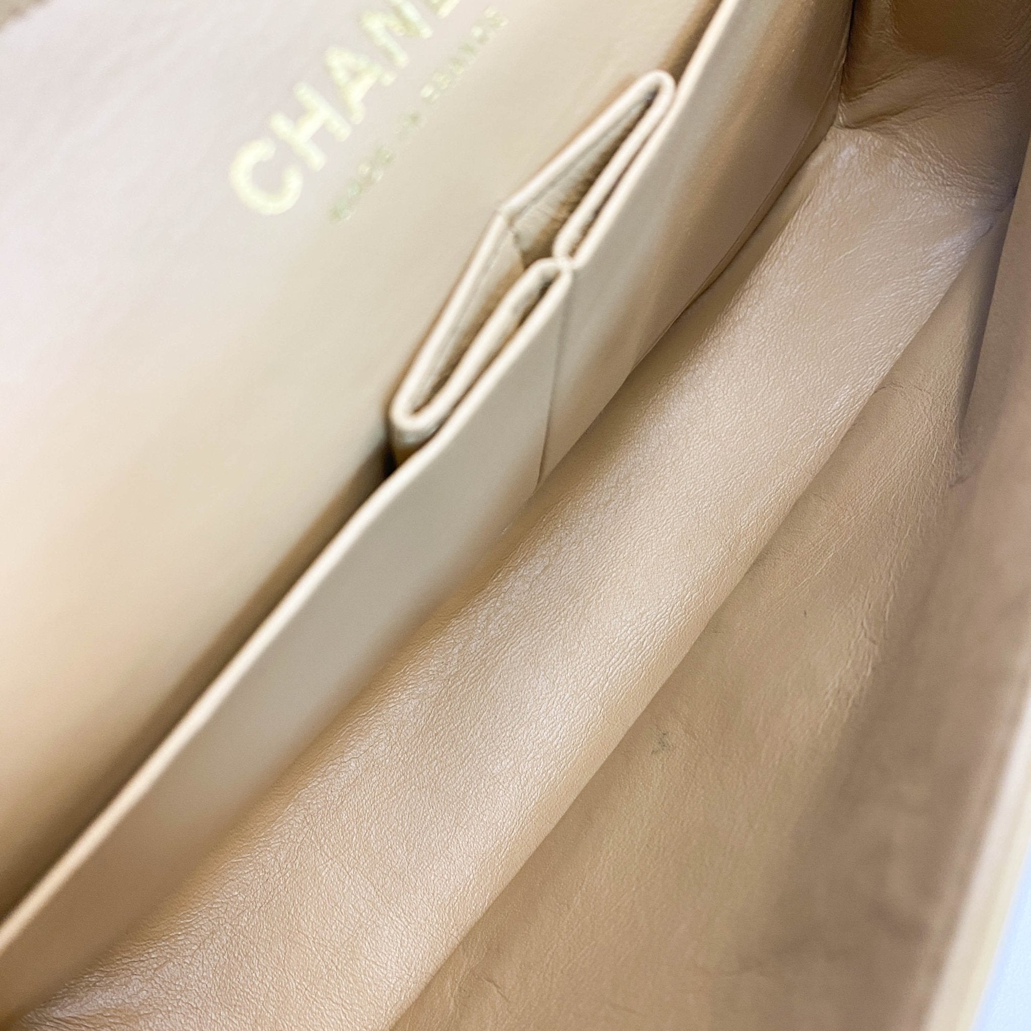 CHANEL Quilted Lambskin Classic Double Flap Shoulder Bag Cream, in , Sold by HIVE PRELOVED - Shoulder Bags, ,