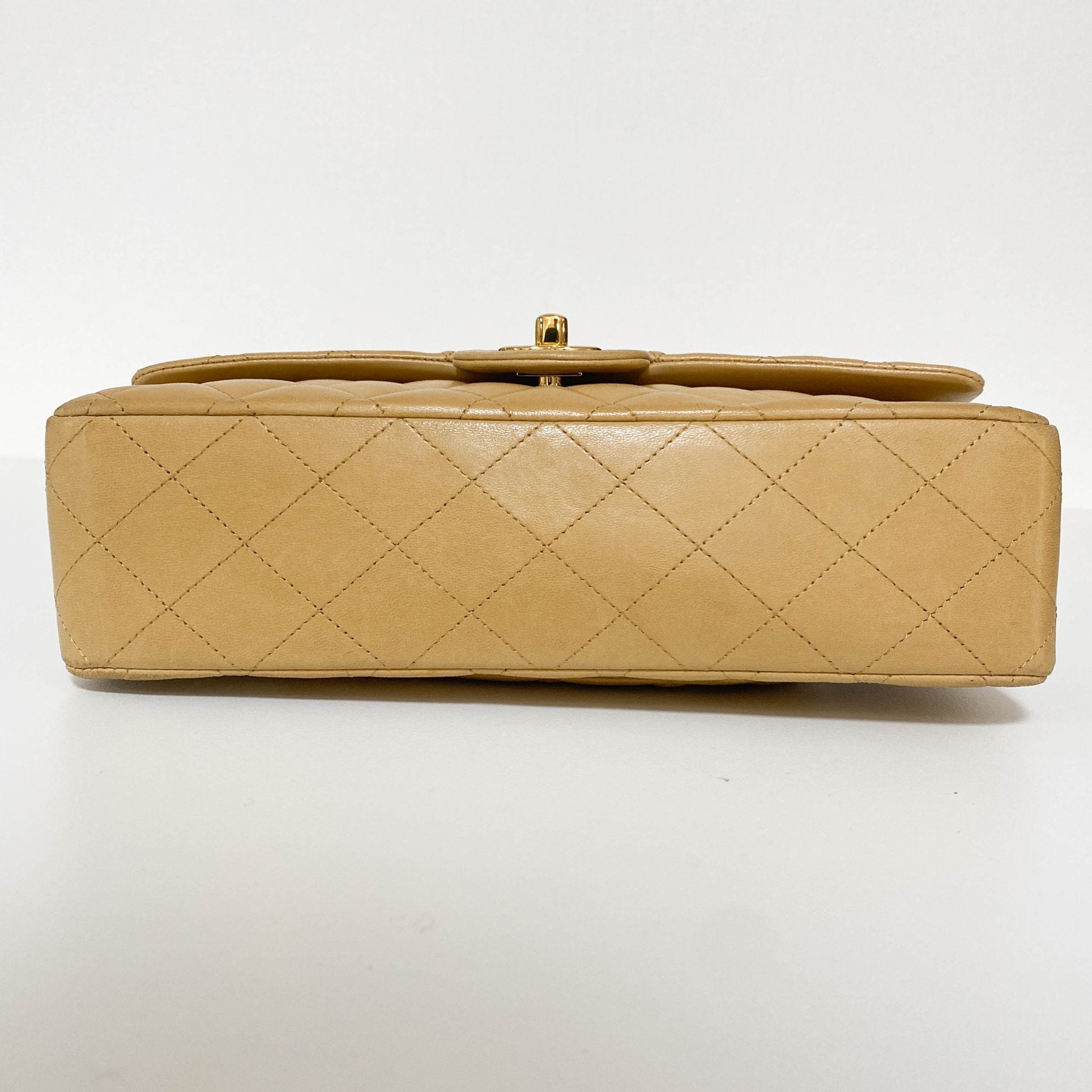 CHANEL Quilted Lambskin Classic Double Flap Shoulder Bag Cream, in , Sold by HIVE PRELOVED - Shoulder Bags, ,