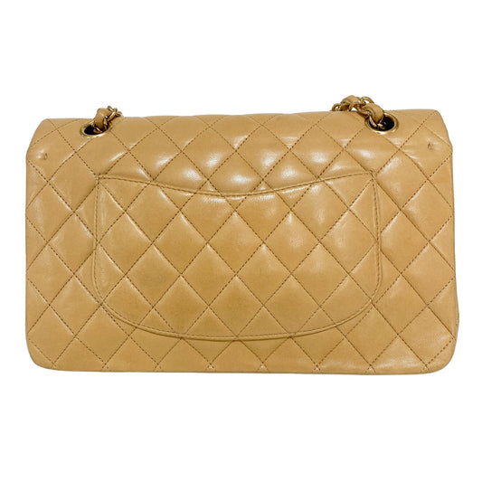 CHANEL Quilted Lambskin Classic Double Flap Shoulder Bag Cream, in , Sold by HIVE PRELOVED - Shoulder Bags, ,