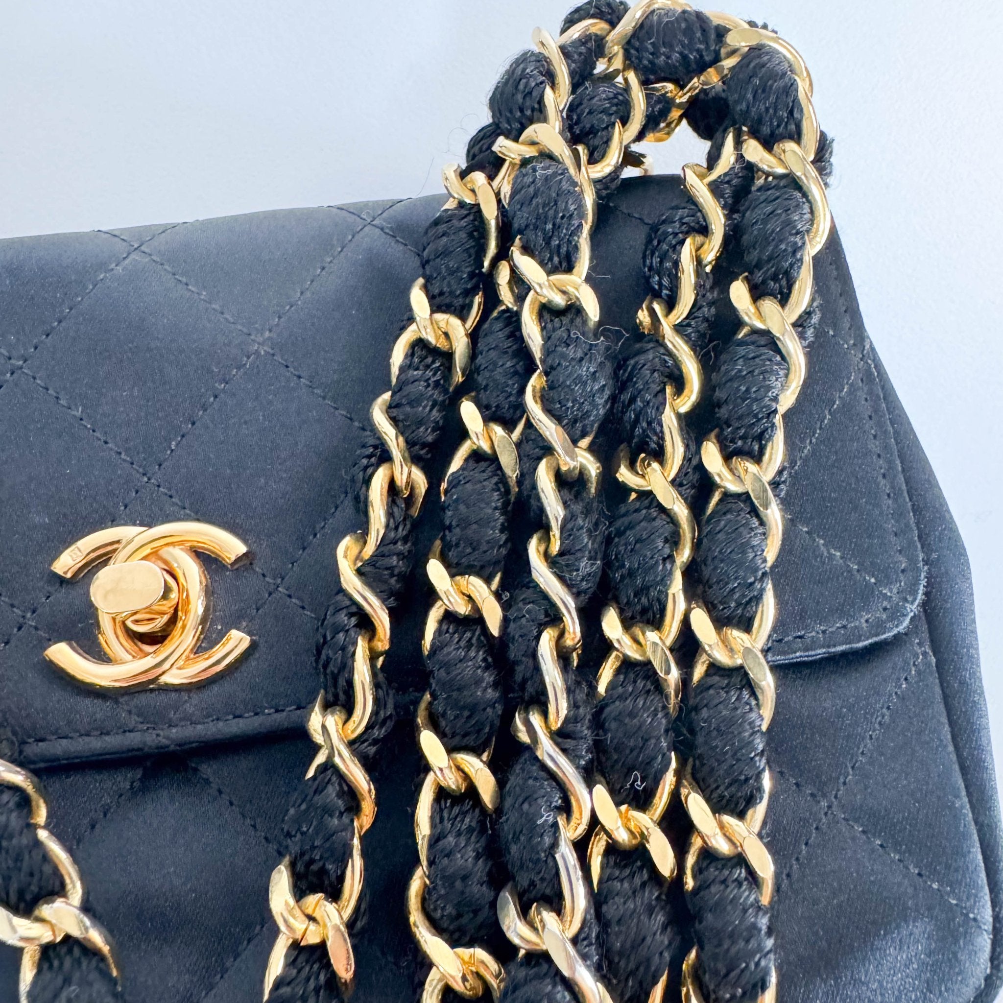 CHANEL Satin Mini Timeless Classic Single Flap Chain Crossbody Bag, in , Sold by HIVE PRELOVED - Crossbody bags, ,