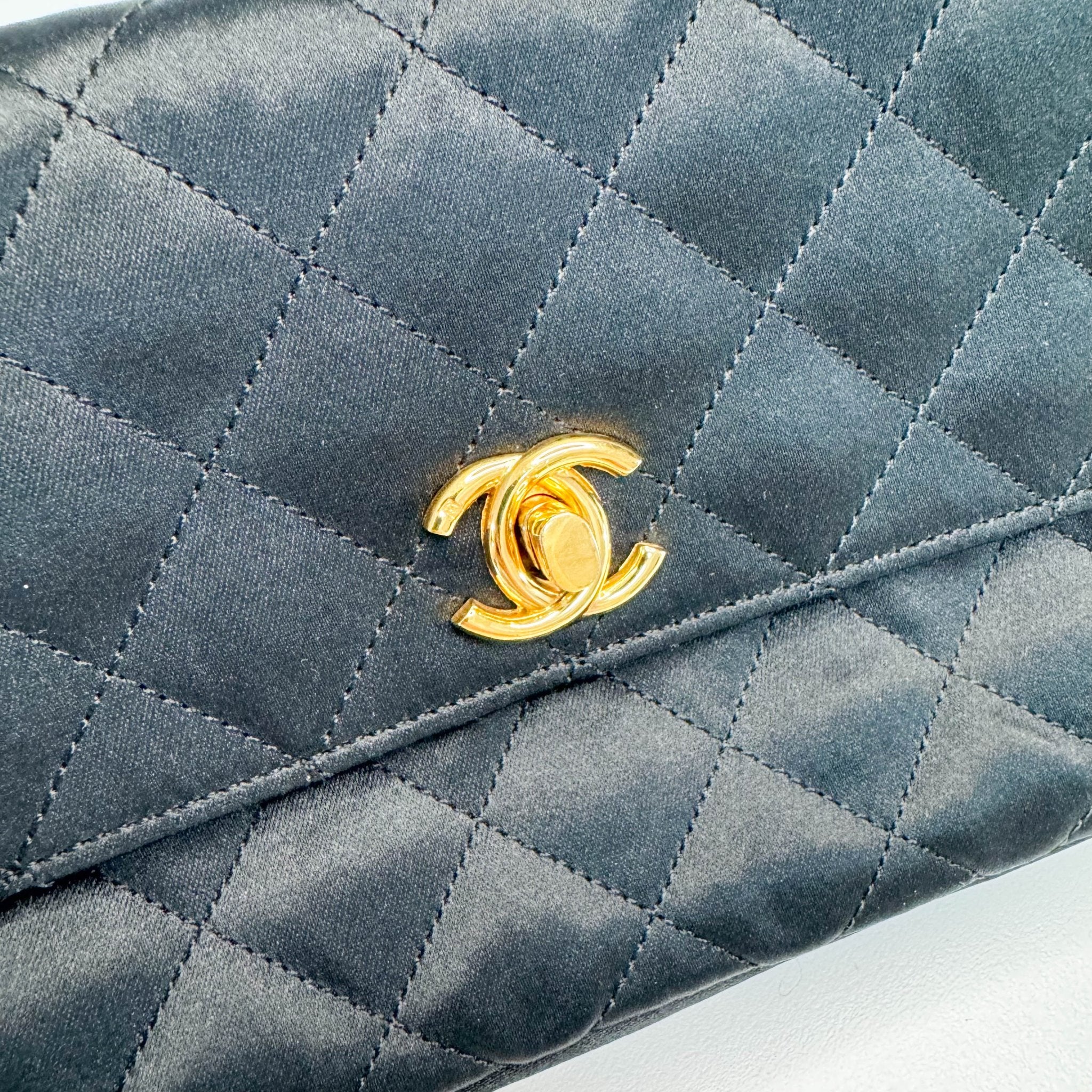 CHANEL Satin Mini Timeless Classic Single Flap Chain Crossbody Bag, in , Sold by HIVE PRELOVED - Shoulder Bags, ,