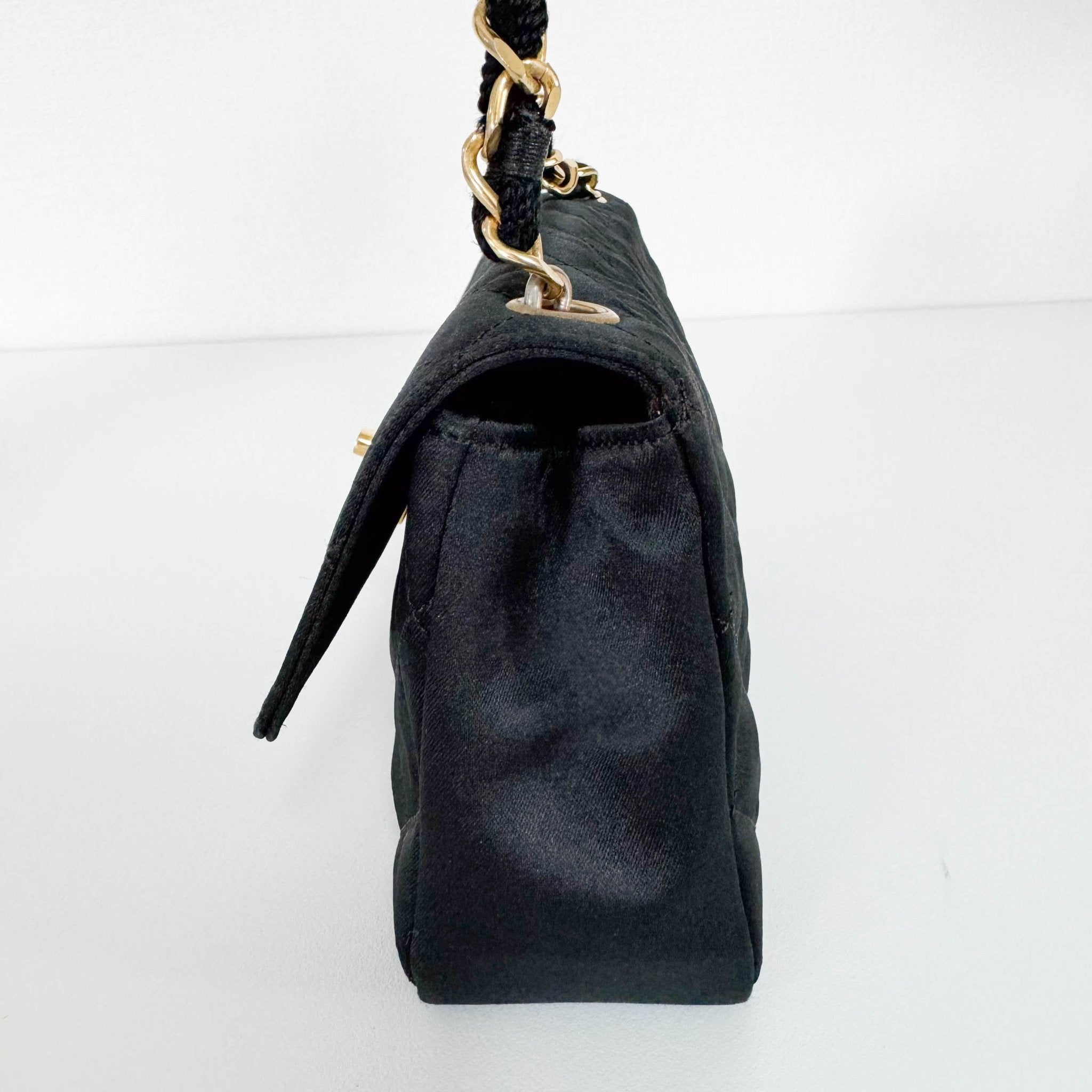 CHANEL Satin Mini Timeless Classic Single Flap Chain Crossbody Bag, in , Sold by HIVE PRELOVED - Shoulder Bags, ,