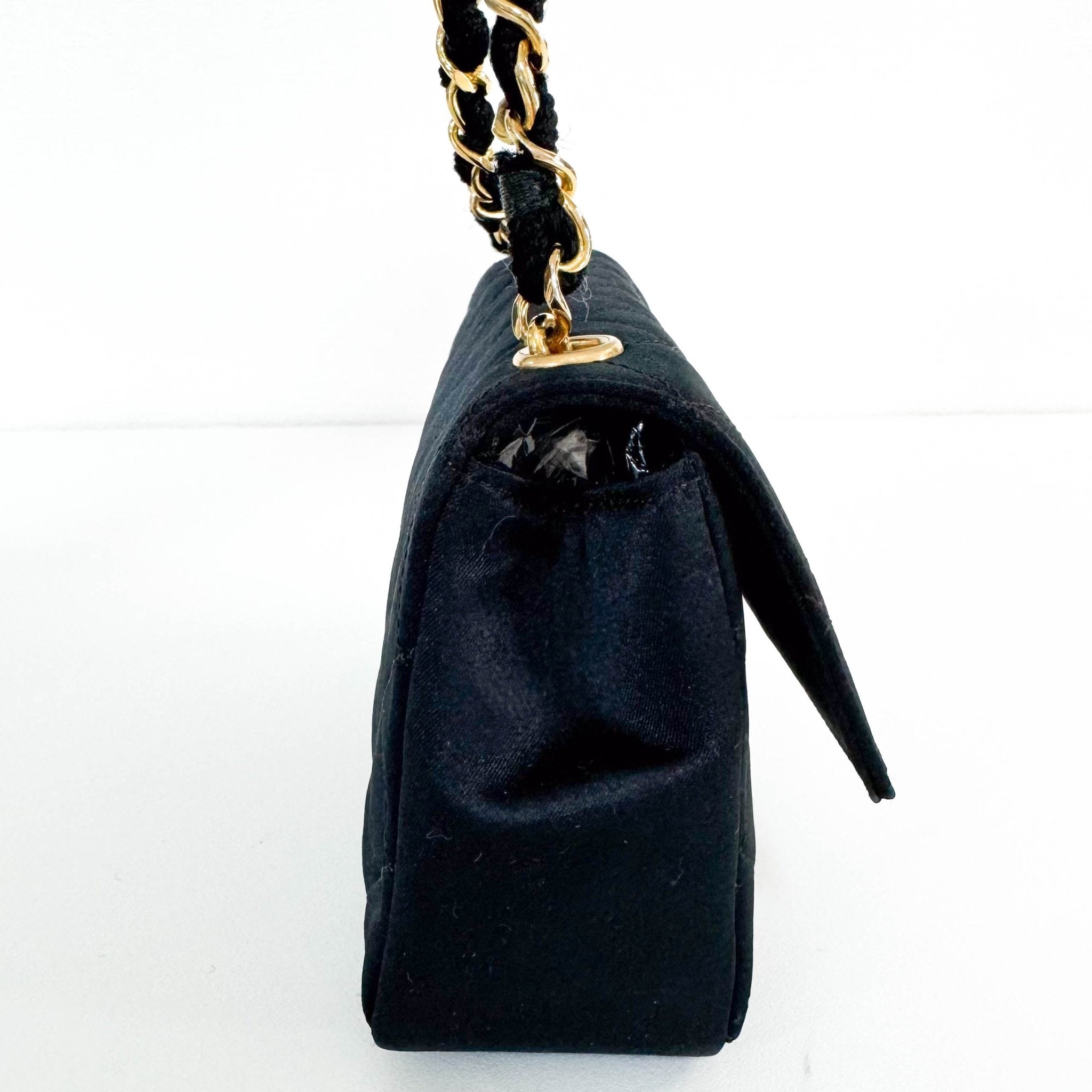 CHANEL Satin Mini Timeless Classic Single Flap Chain Crossbody Bag, in , Sold by HIVE PRELOVED - Crossbody bags, ,