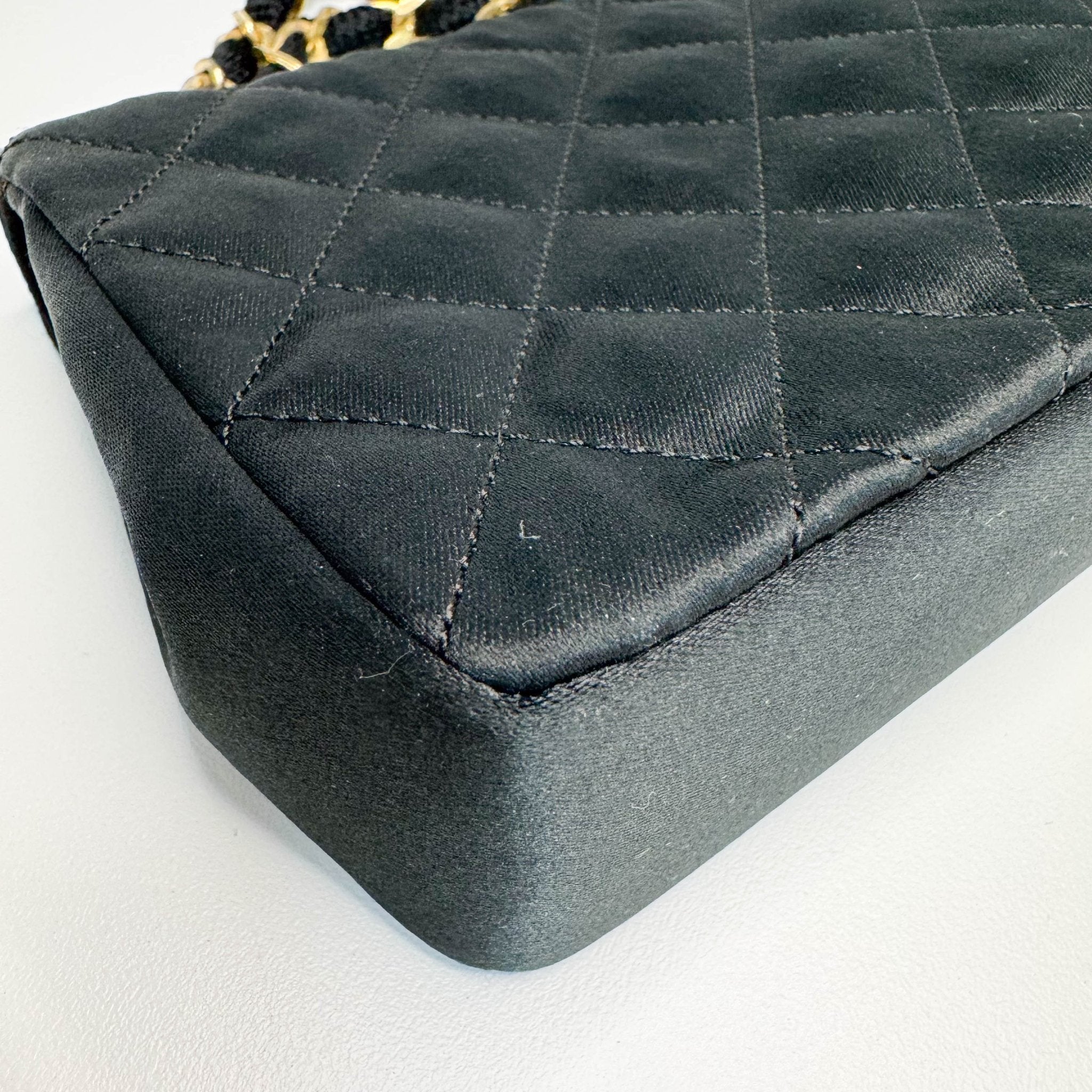 CHANEL Satin Mini Timeless Classic Single Flap Chain Crossbody Bag, in , Sold by HIVE PRELOVED - Shoulder Bags, ,