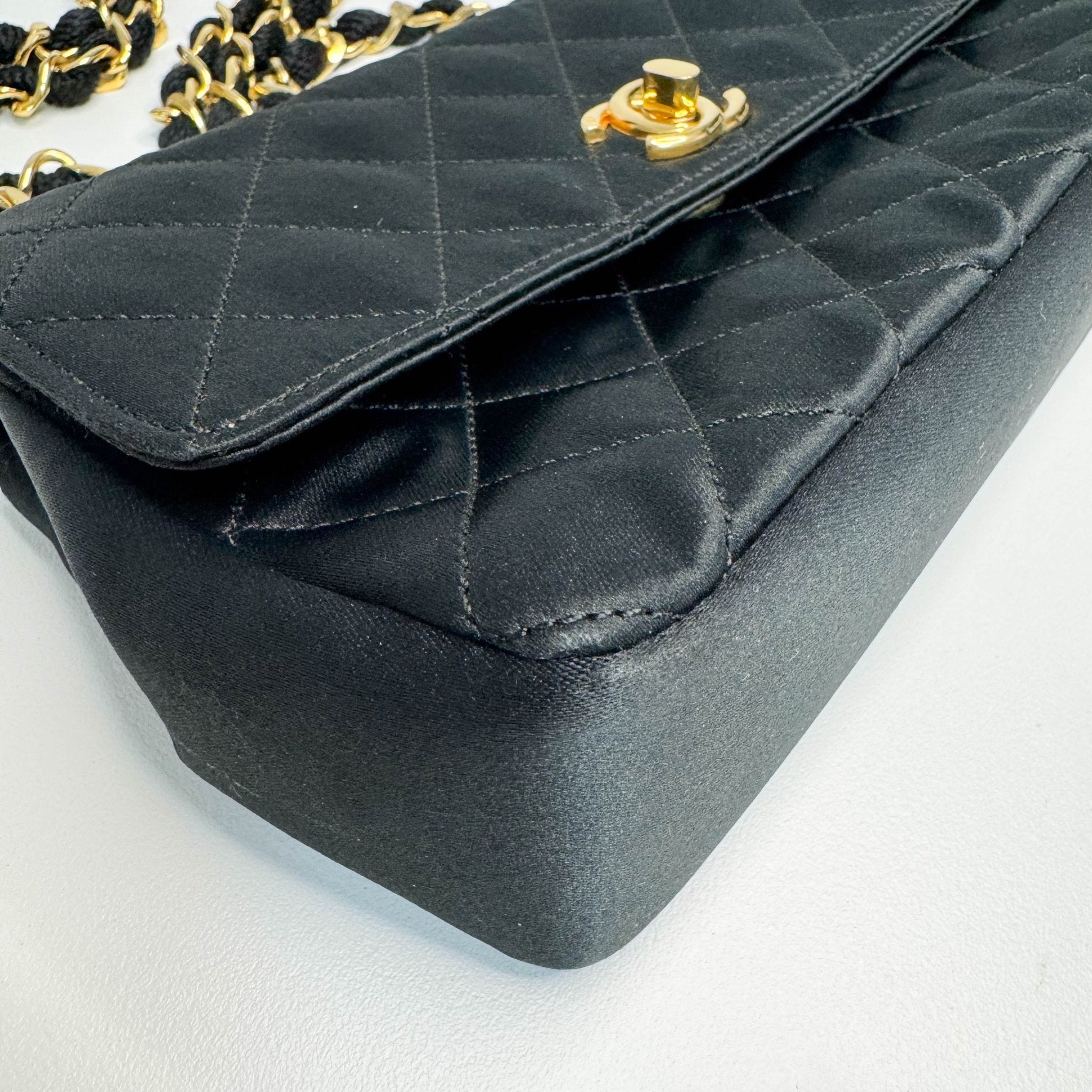 CHANEL Satin Mini Timeless Classic Single Flap Chain Crossbody Bag, in , Sold by HIVE PRELOVED - Shoulder Bags, ,