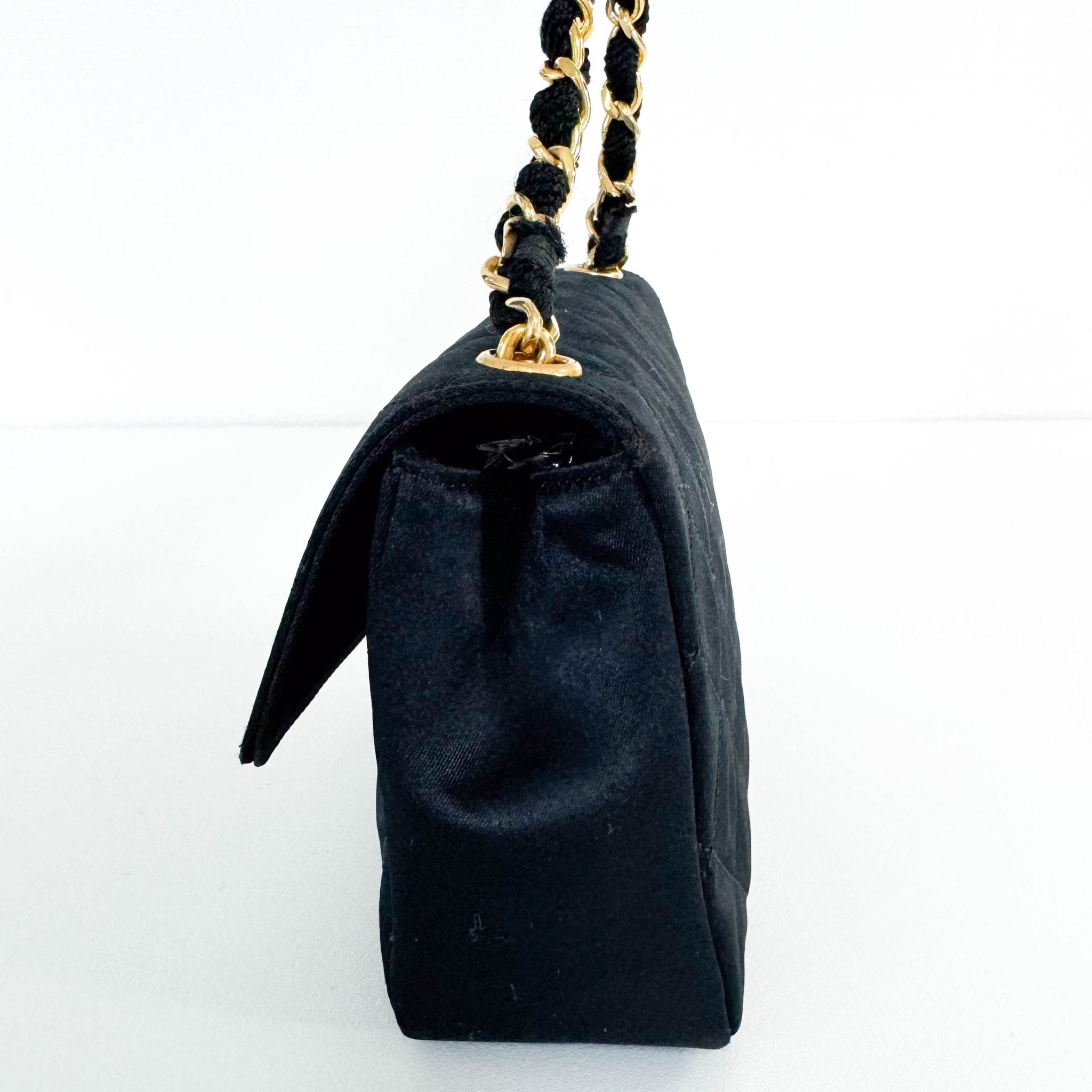 CHANEL Satin Mini Timeless Classic Single Flap Chain Crossbody Bag, in , Sold by HIVE PRELOVED - Crossbody bags, ,