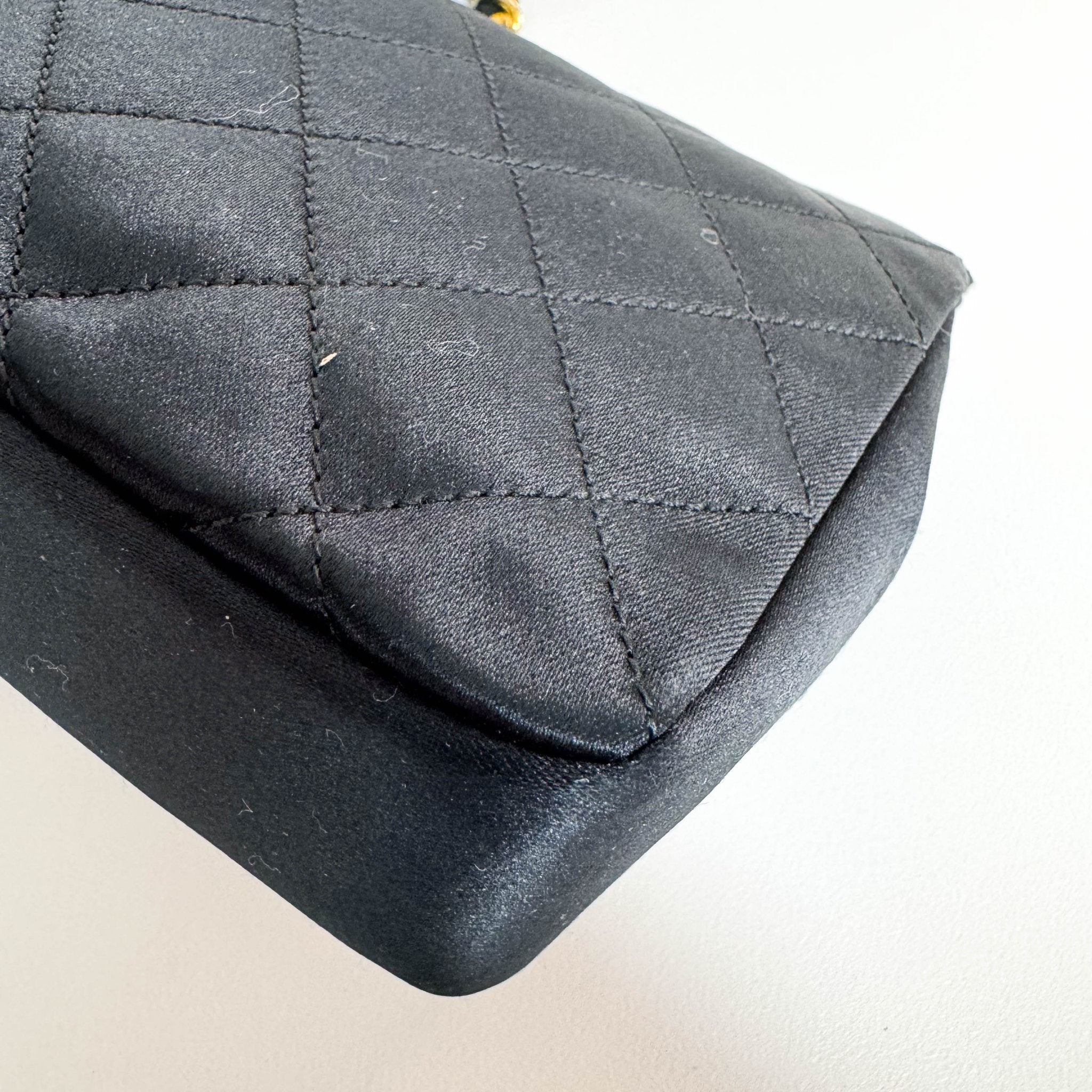 CHANEL Satin Mini Timeless Classic Single Flap Chain Crossbody Bag, in , Sold by HIVE PRELOVED - Crossbody bags, ,